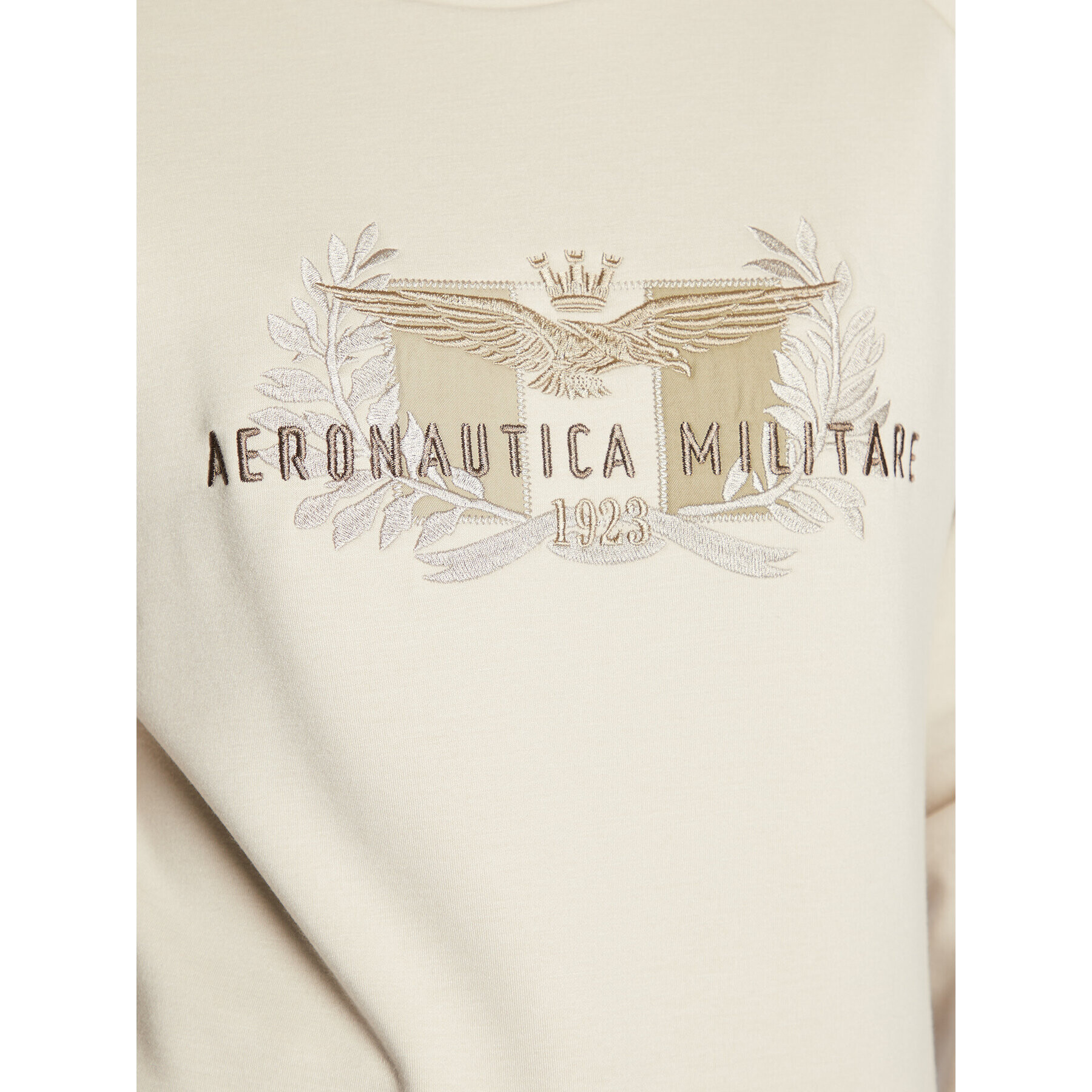 Aeronautica Militare Суитшърт 222FE1728DF483 Екрю Regular Fit - Pepit.bg