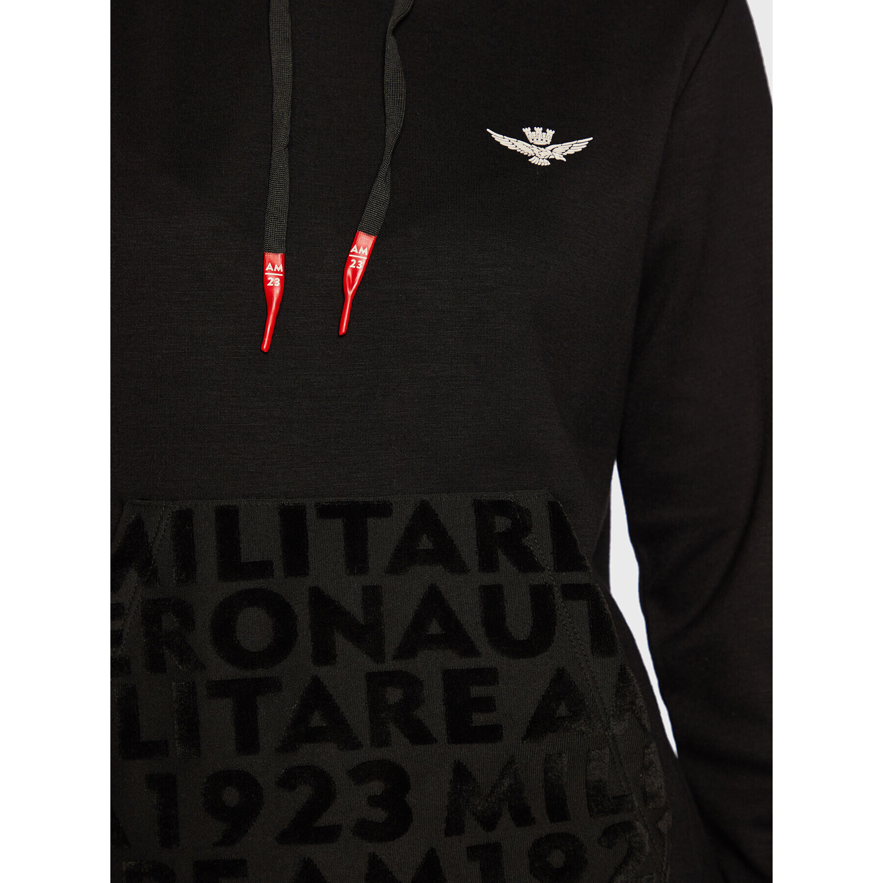 Aeronautica Militare Суитшърт 222FE1729DF483 Черен Regular Fit - Pepit.bg