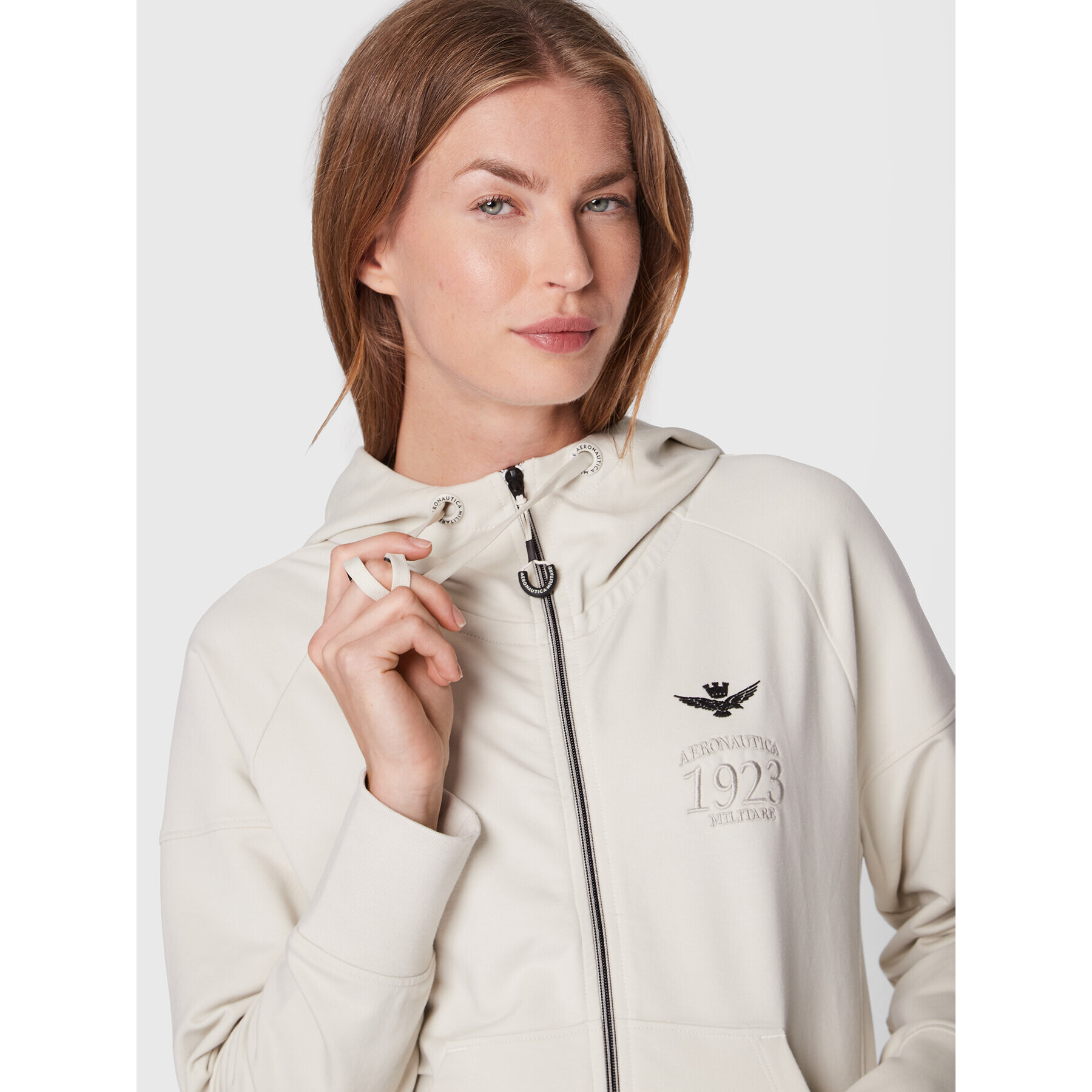 Aeronautica Militare Суитшърт 222FE1736DF444 Бежов Regular Fit - Pepit.bg