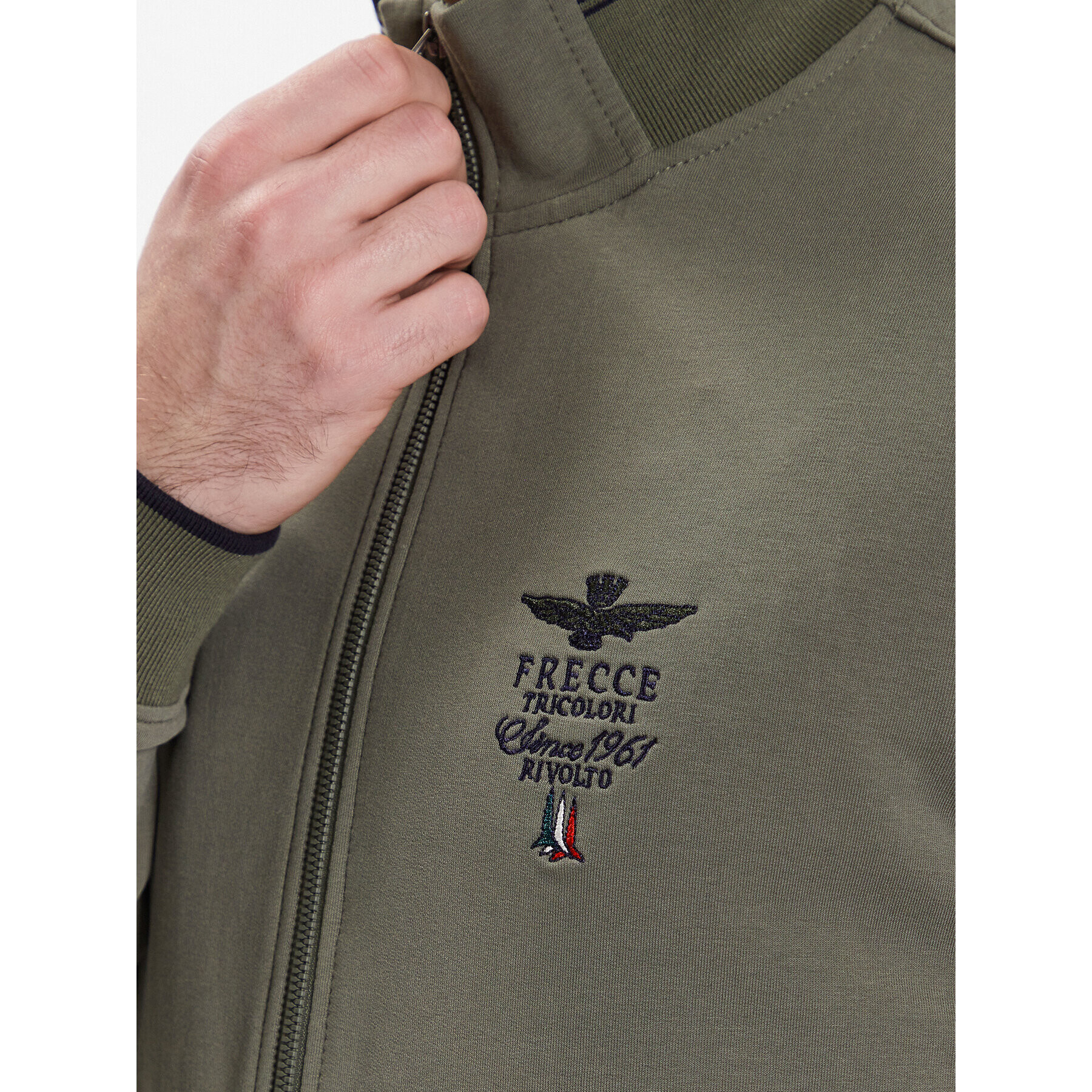 Aeronautica Militare Суитшърт 231FE1756F459 Зелен Regular Fit - Pepit.bg