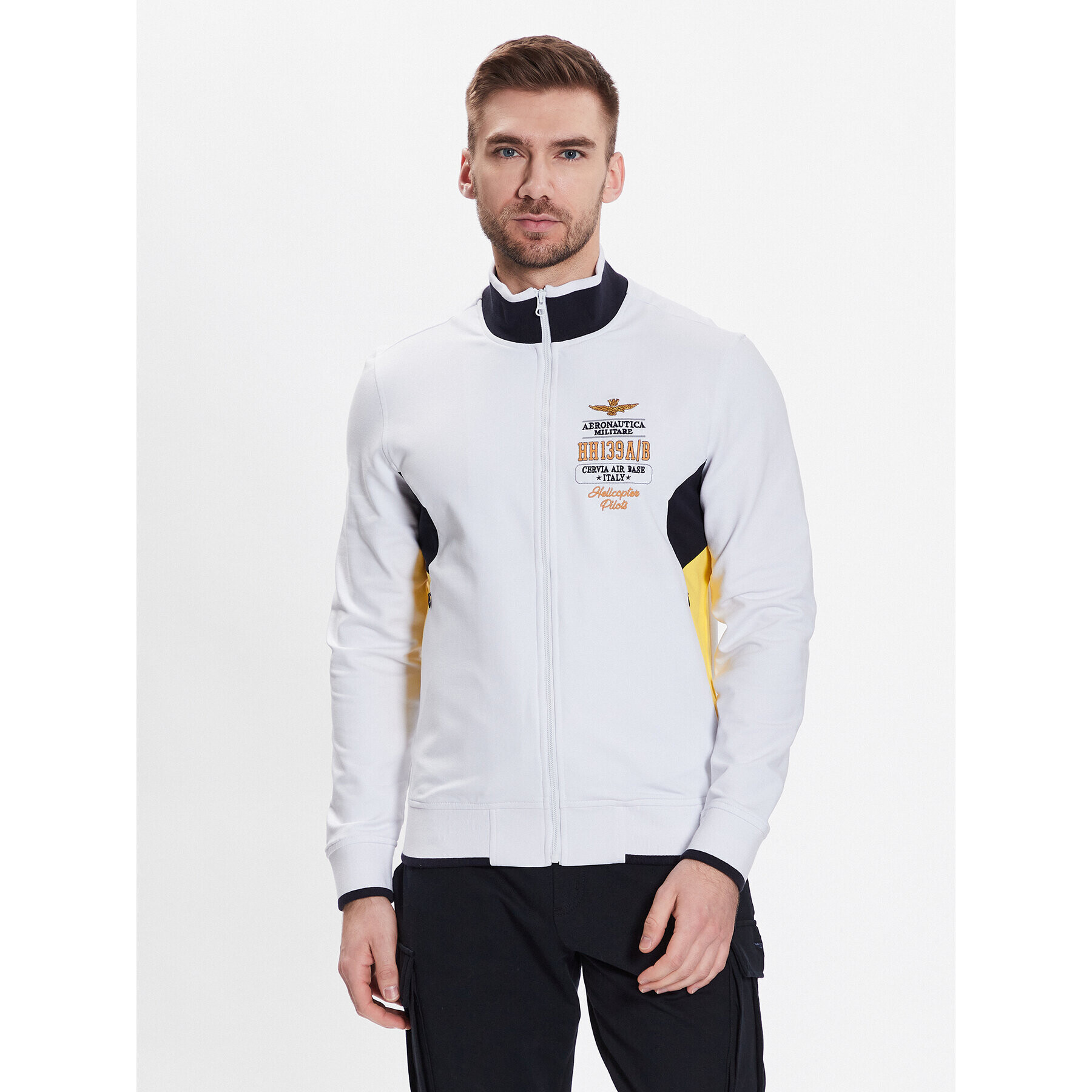 Aeronautica Militare Суитшърт 231FE1759F497 Бял Regular Fit - Pepit.bg