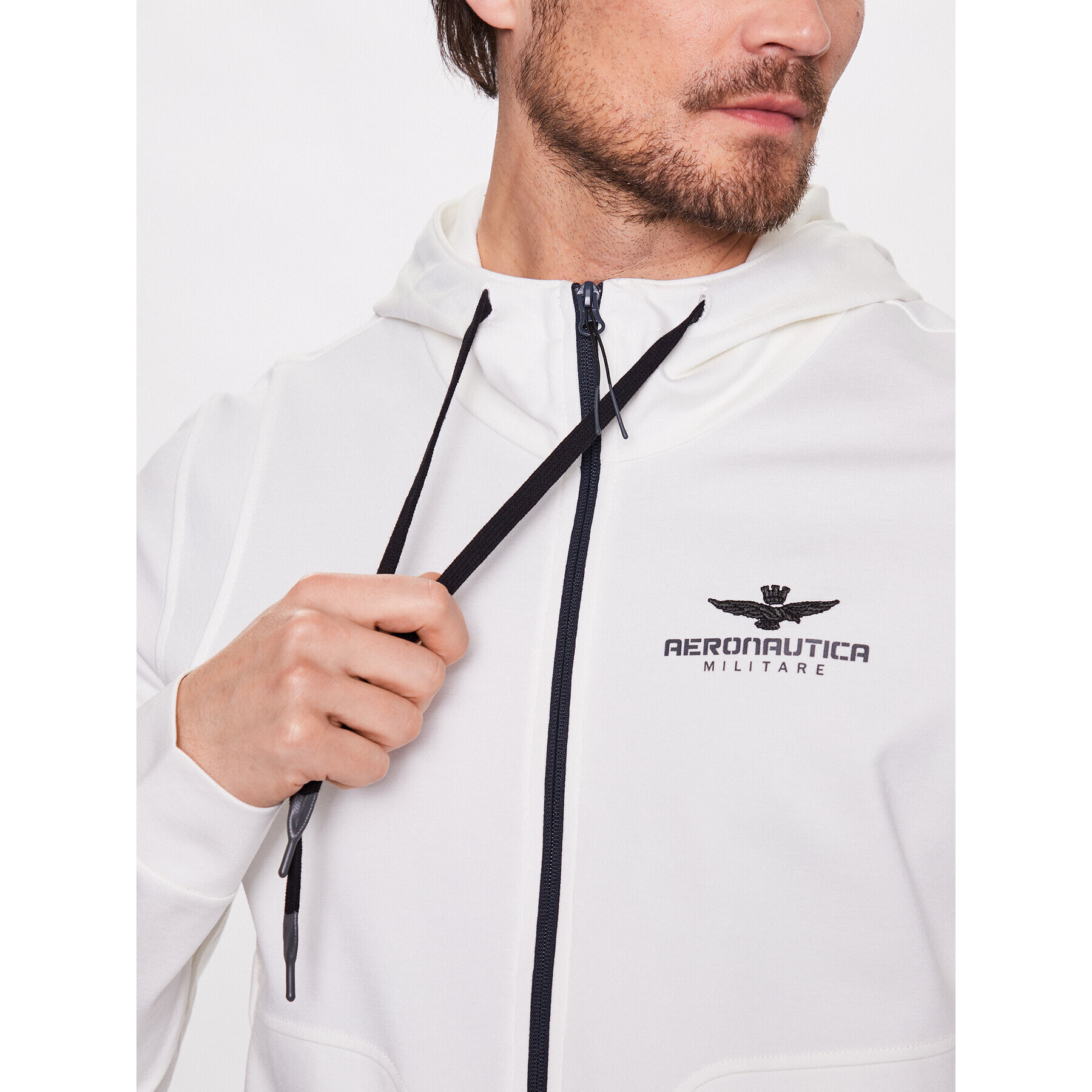 Aeronautica Militare Суитшърт 231FE1774F502 Бял Regular Fit - Pepit.bg