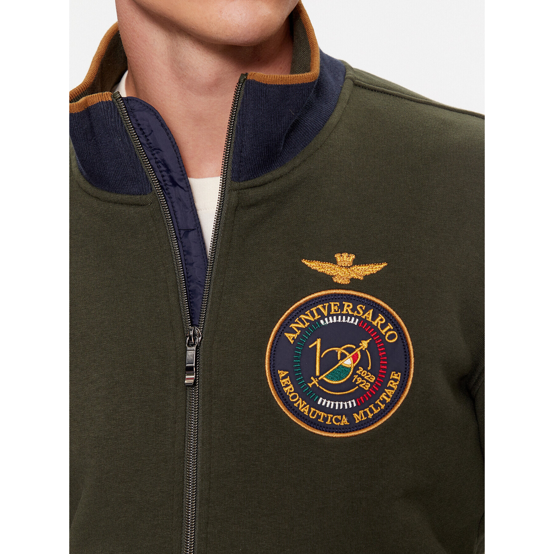 Aeronautica Militare Суитшърт 232FE1822F532 Зелен Regular Fit - Pepit.bg