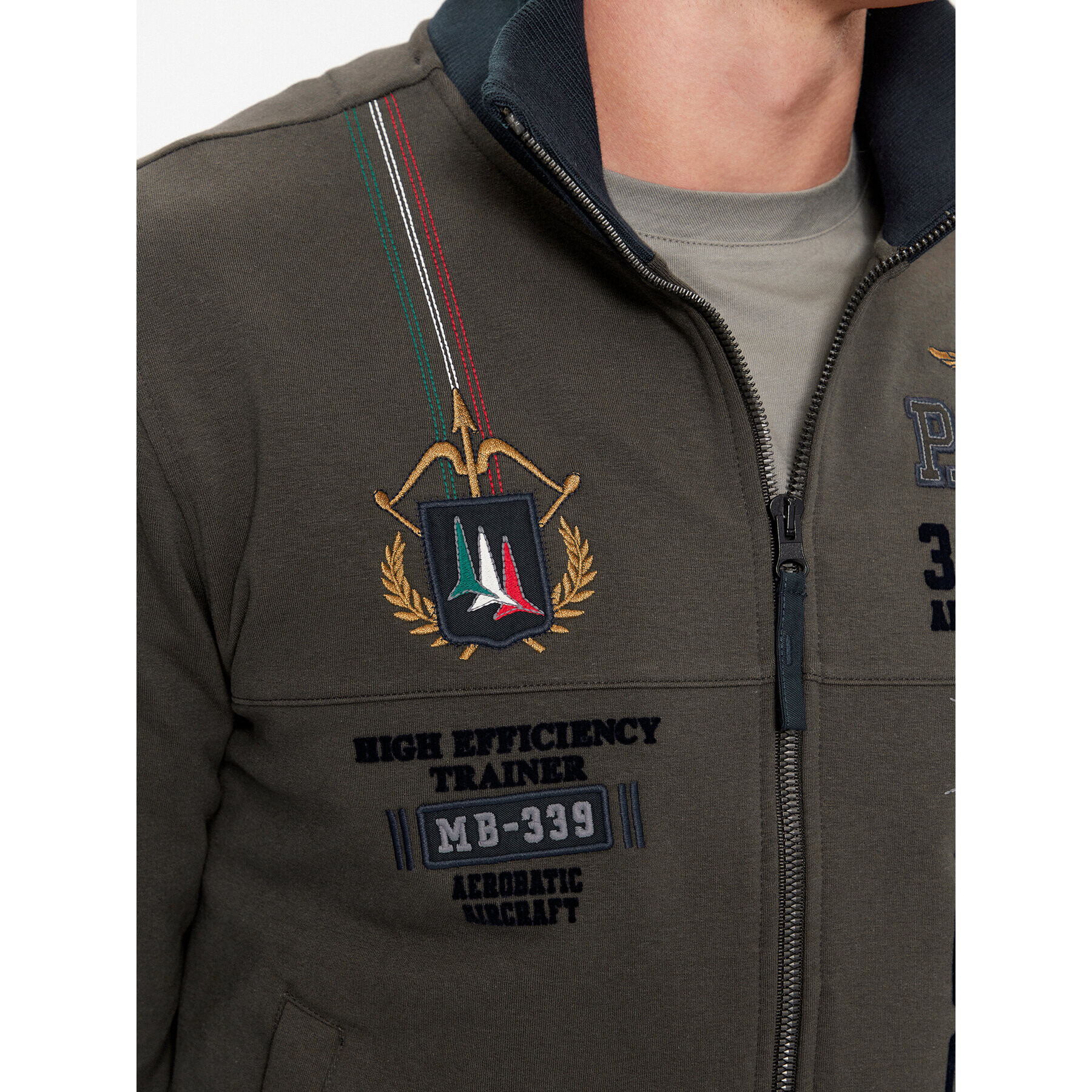 Aeronautica Militare Суитшърт 232FE1824F418 Кафяв Regular Fit - Pepit.bg