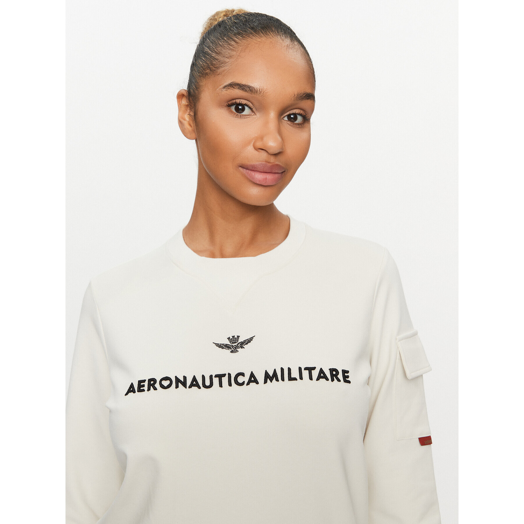 Aeronautica Militare Суитшърт 232FE1842DF444 Екрю Regular Fit - Pepit.bg