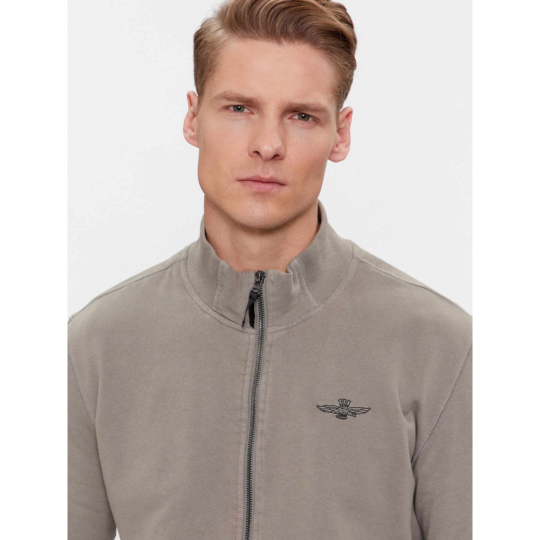 Aeronautica Militare Суитшърт 232FE1846F531 Каки Regular Fit - Pepit.bg