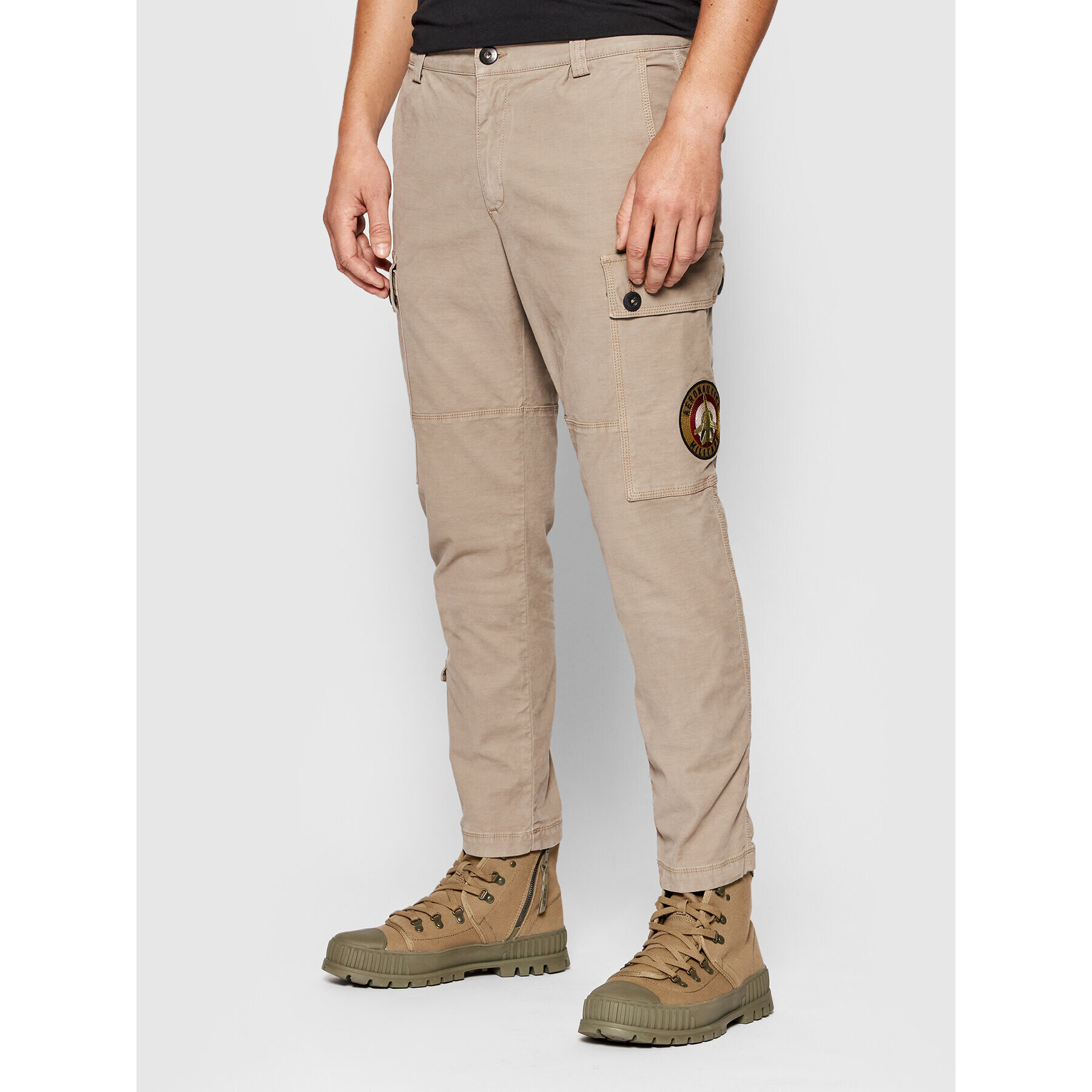 Aeronautica Militare Текстилни панталони 212PA1467CT2920 Бежов Regular Fit - Pepit.bg