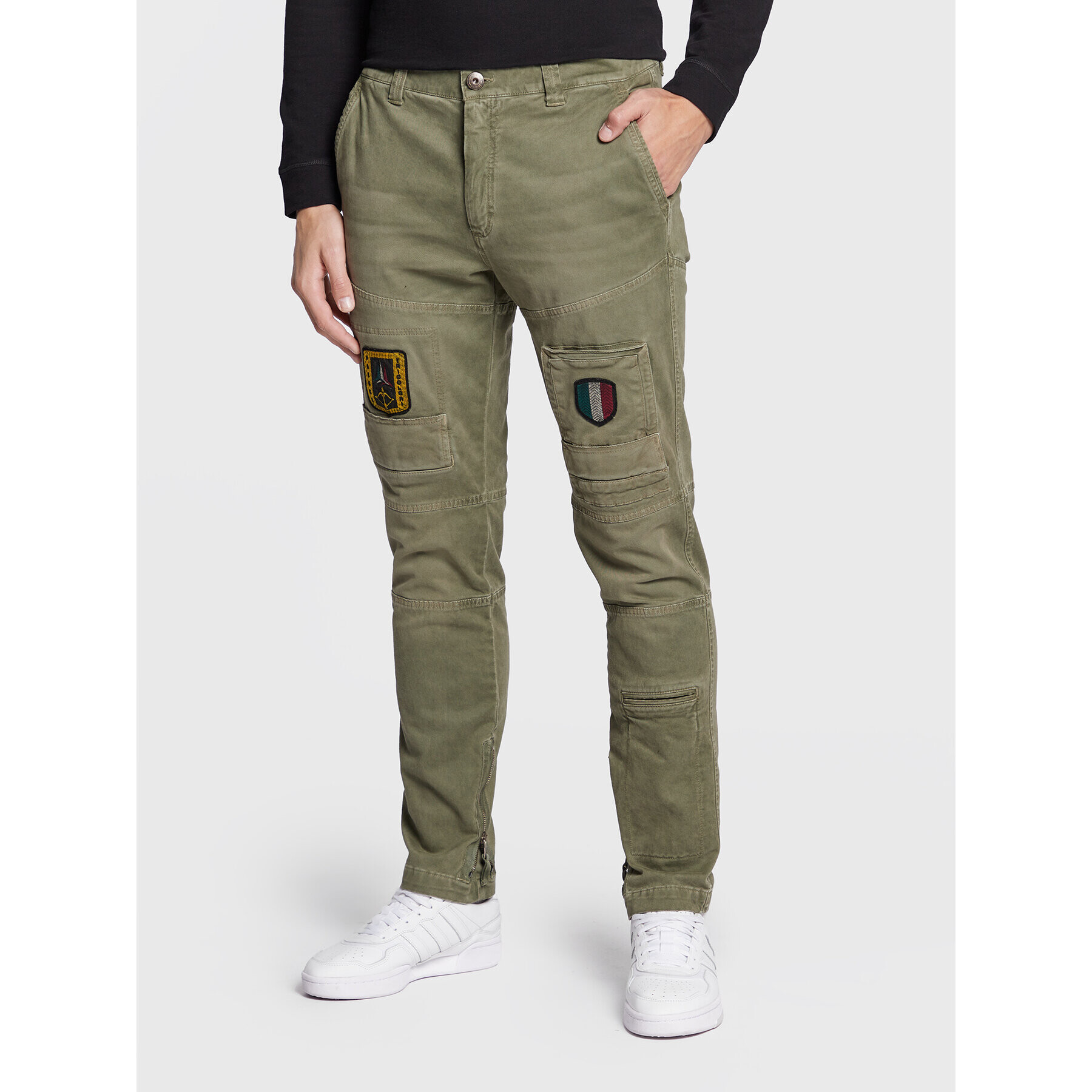 Aeronautica Militare Текстилни панталони 222PA1508CT3001 Зелен Regular Fit - Pepit.bg