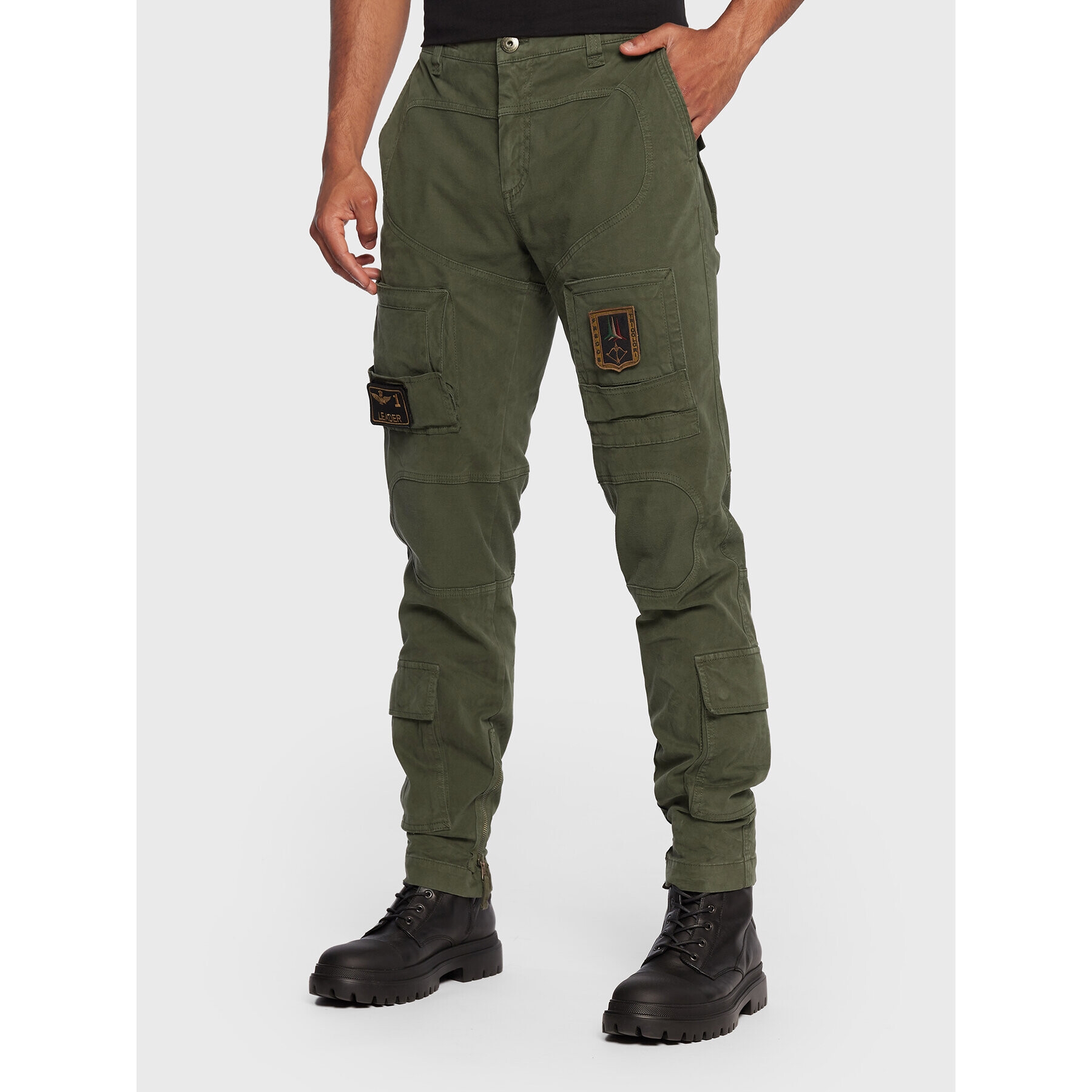 Aeronautica Militare Текстилни панталони 222PA939CT83 Зелен Regular Fit - Pepit.bg