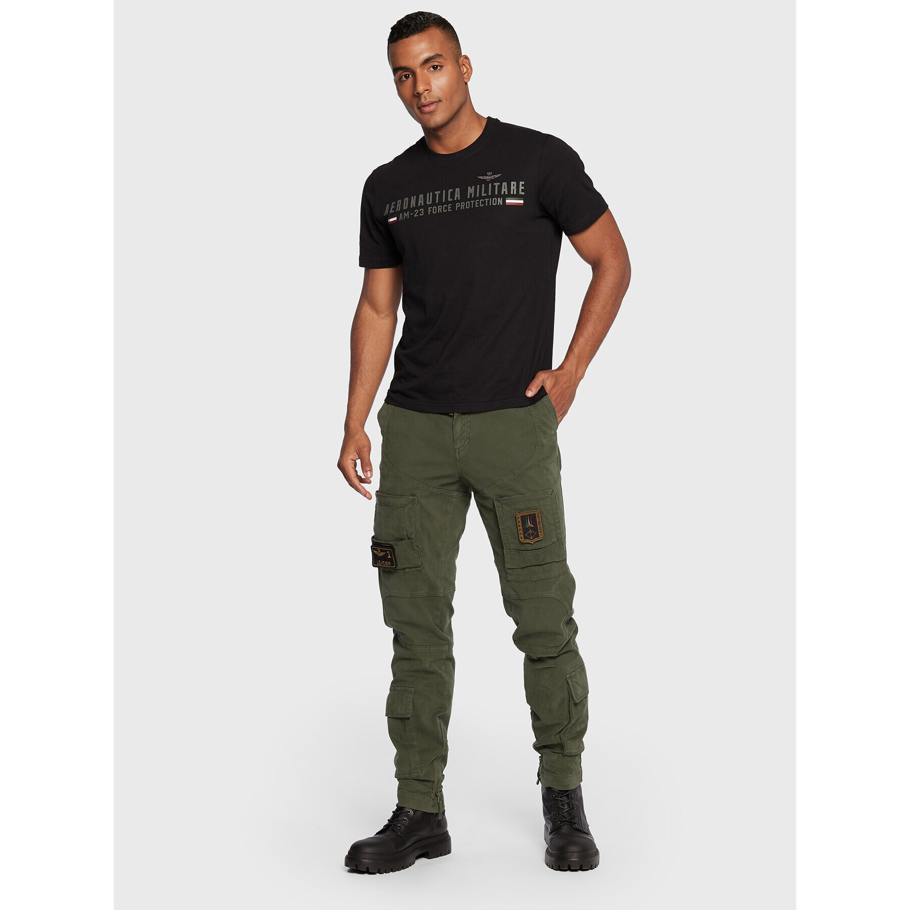 Aeronautica Militare Текстилни панталони 222PA939CT83 Зелен Regular Fit - Pepit.bg