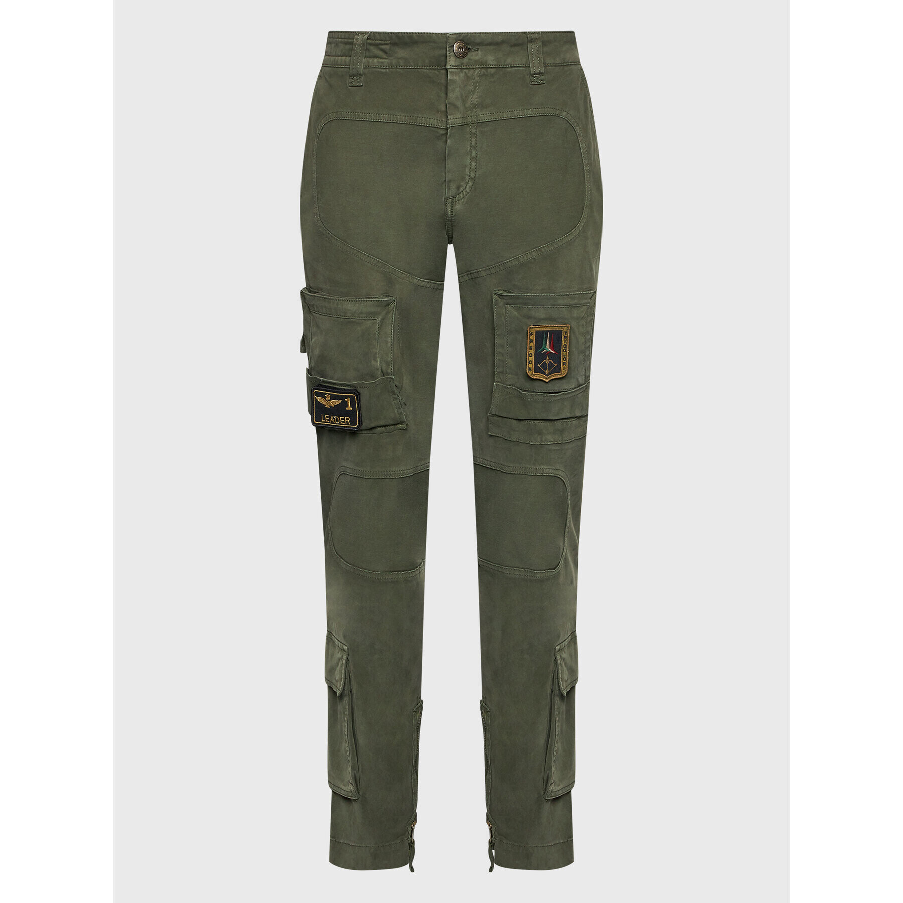 Aeronautica Militare Текстилни панталони 222PA939CT83 Зелен Regular Fit - Pepit.bg