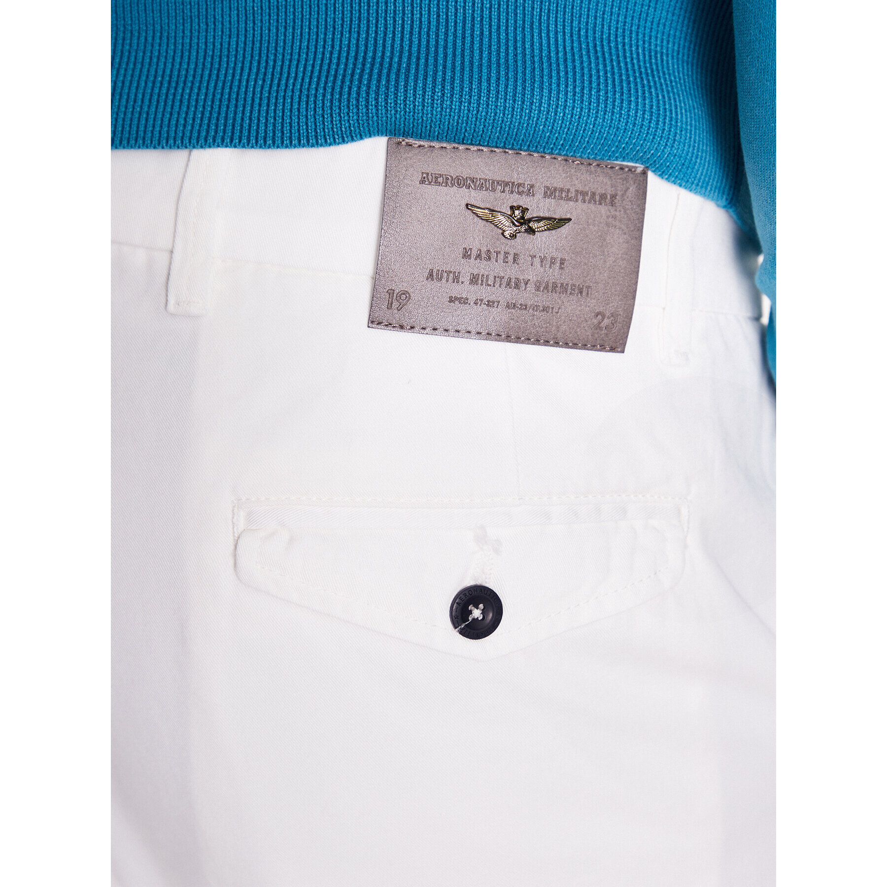 Aeronautica Militare Текстилни панталони 231PA1518CT3071 Бял Regular Fit - Pepit.bg