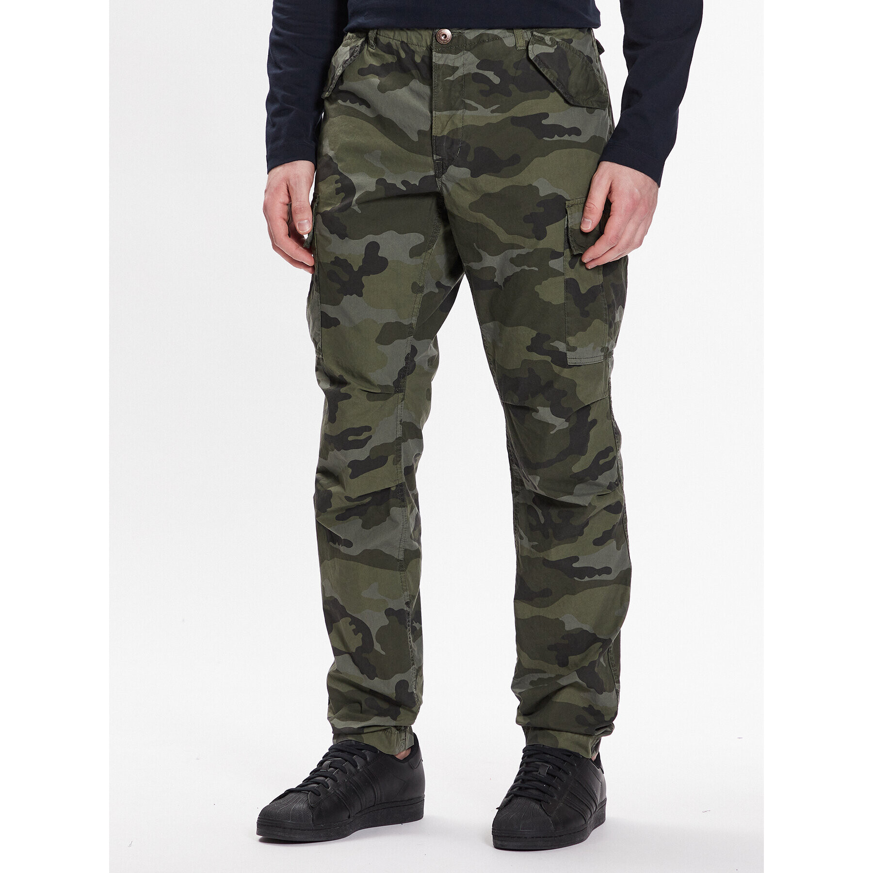 Aeronautica Militare Текстилни панталони 231PA1522CT3090 Каки Regular Fit - Pepit.bg