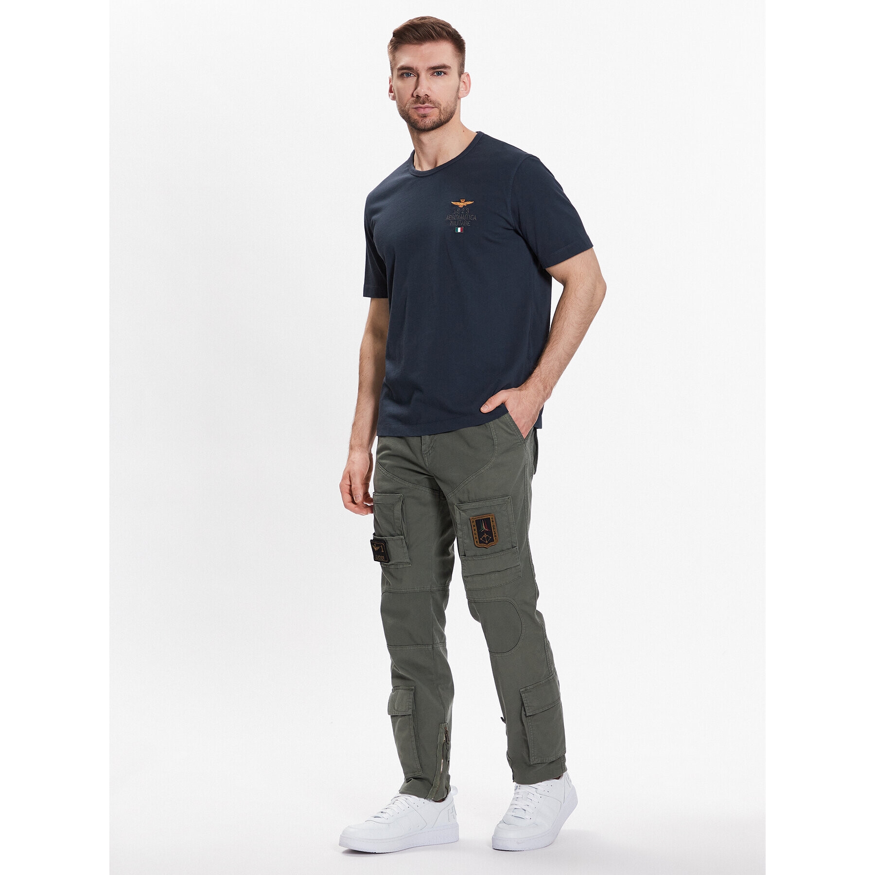 Aeronautica Militare Текстилни панталони 231PA1527CT3092 Зелен Regular Fit - Pepit.bg