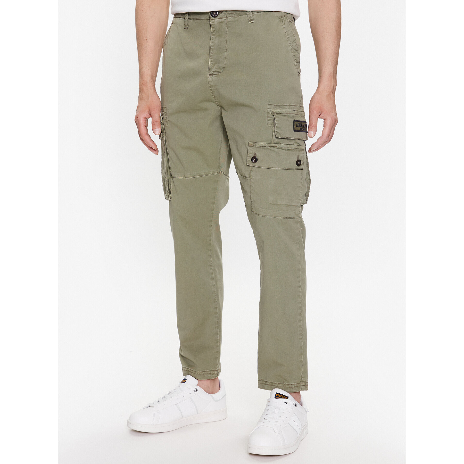 Aeronautica Militare Текстилни панталони 231PA1528CT3093 Зелен Tapered Fit - Pepit.bg