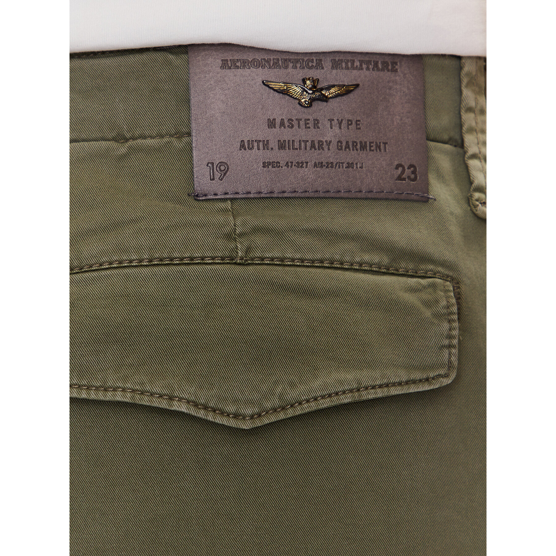 Aeronautica Militare Текстилни панталони 231PA1528CT3093 Зелен Tapered Fit - Pepit.bg