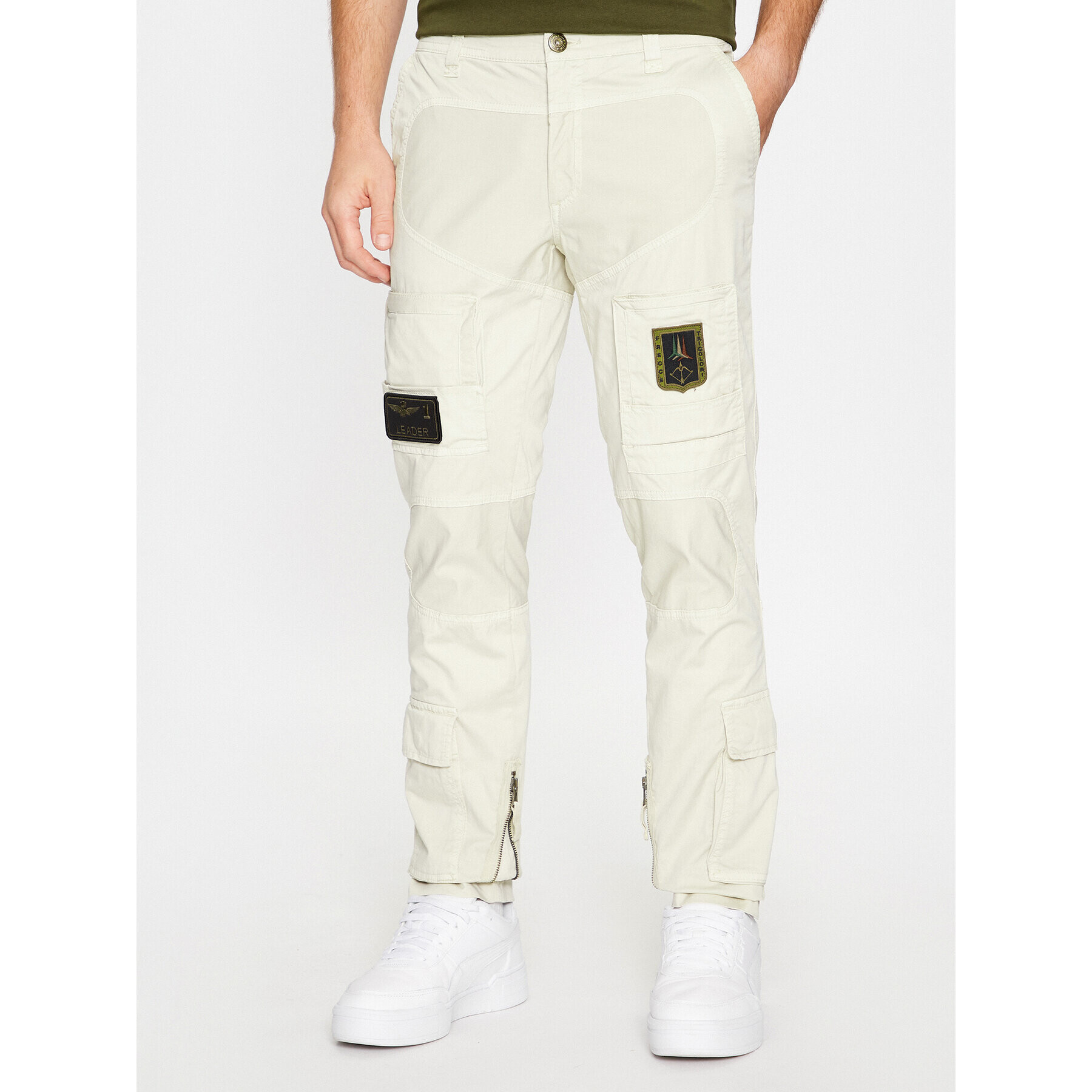 Aeronautica Militare Текстилни панталони 232PA1387CT1493 Бежов Regular Fit - Pepit.bg