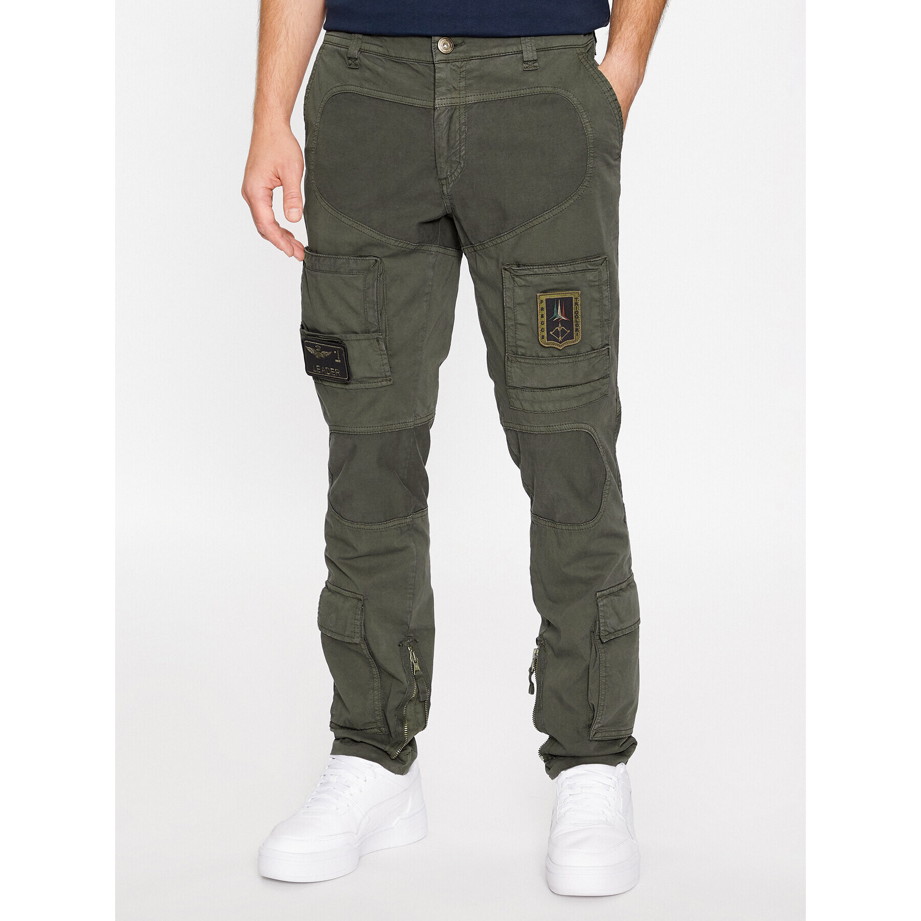 Aeronautica Militare Текстилни панталони 232PA1387CT1493 Кафяв Regular Fit - Pepit.bg