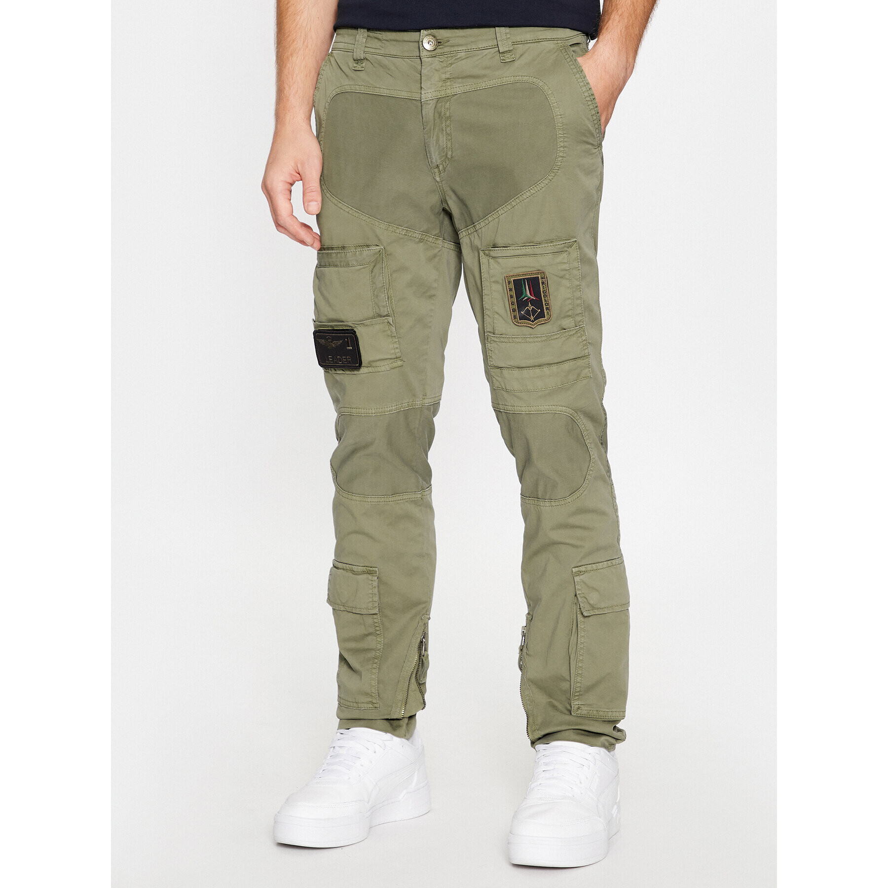 Aeronautica Militare Текстилни панталони 232PA1387CT1493 Зелен Regular Fit - Pepit.bg