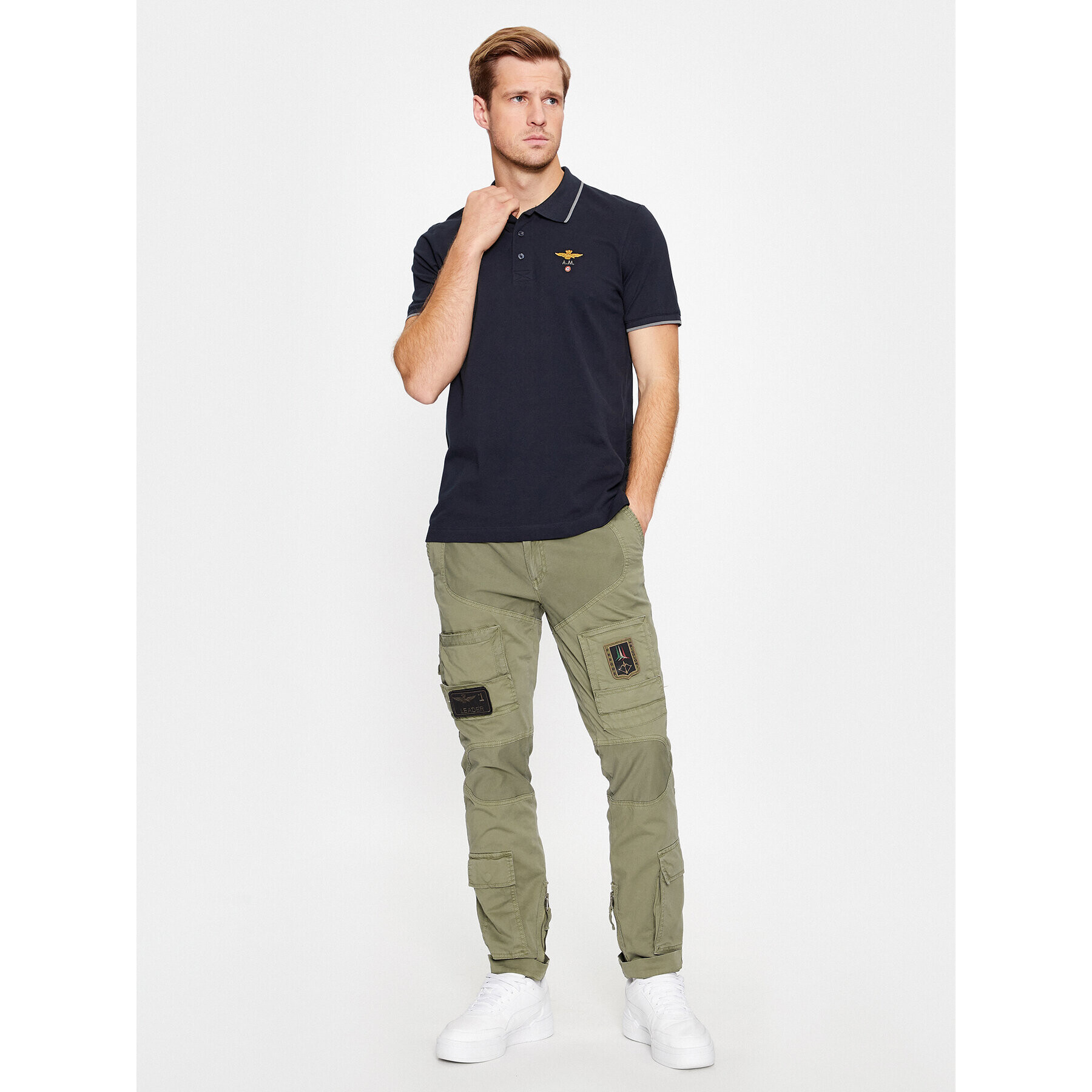 Aeronautica Militare Текстилни панталони 232PA1387CT1493 Зелен Regular Fit - Pepit.bg