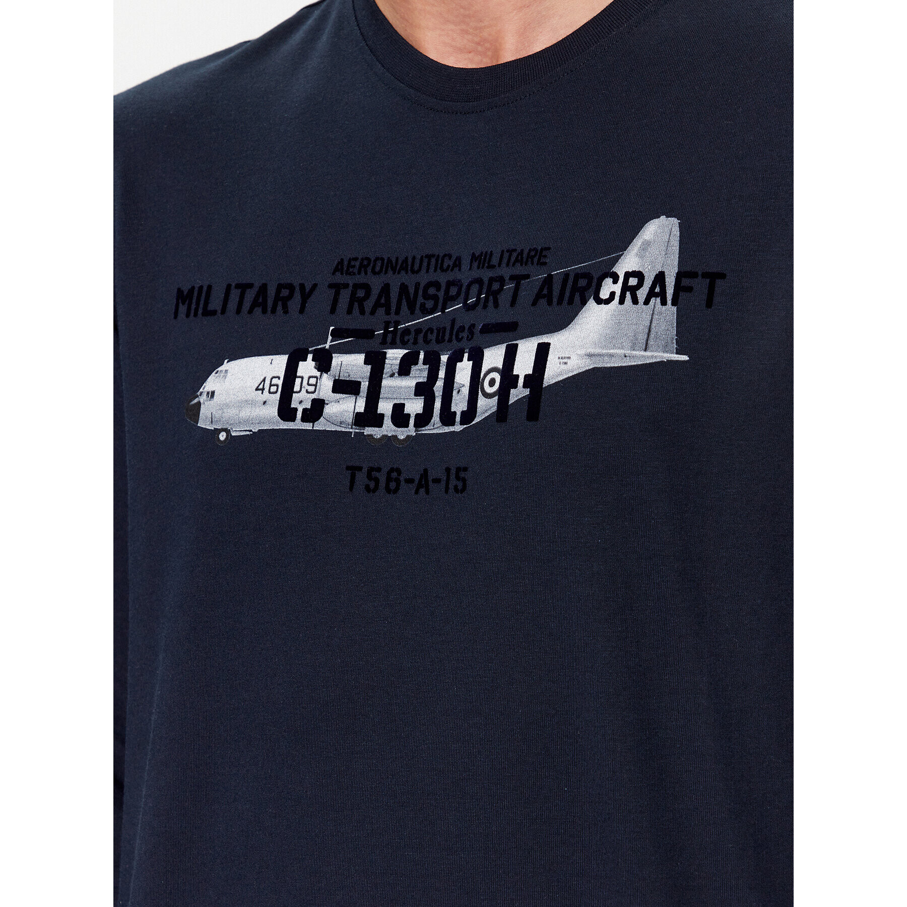 Aeronautica Militare Тениска с дълъг ръкав 232TS2132J609 Тъмносин Regular Fit - Pepit.bg