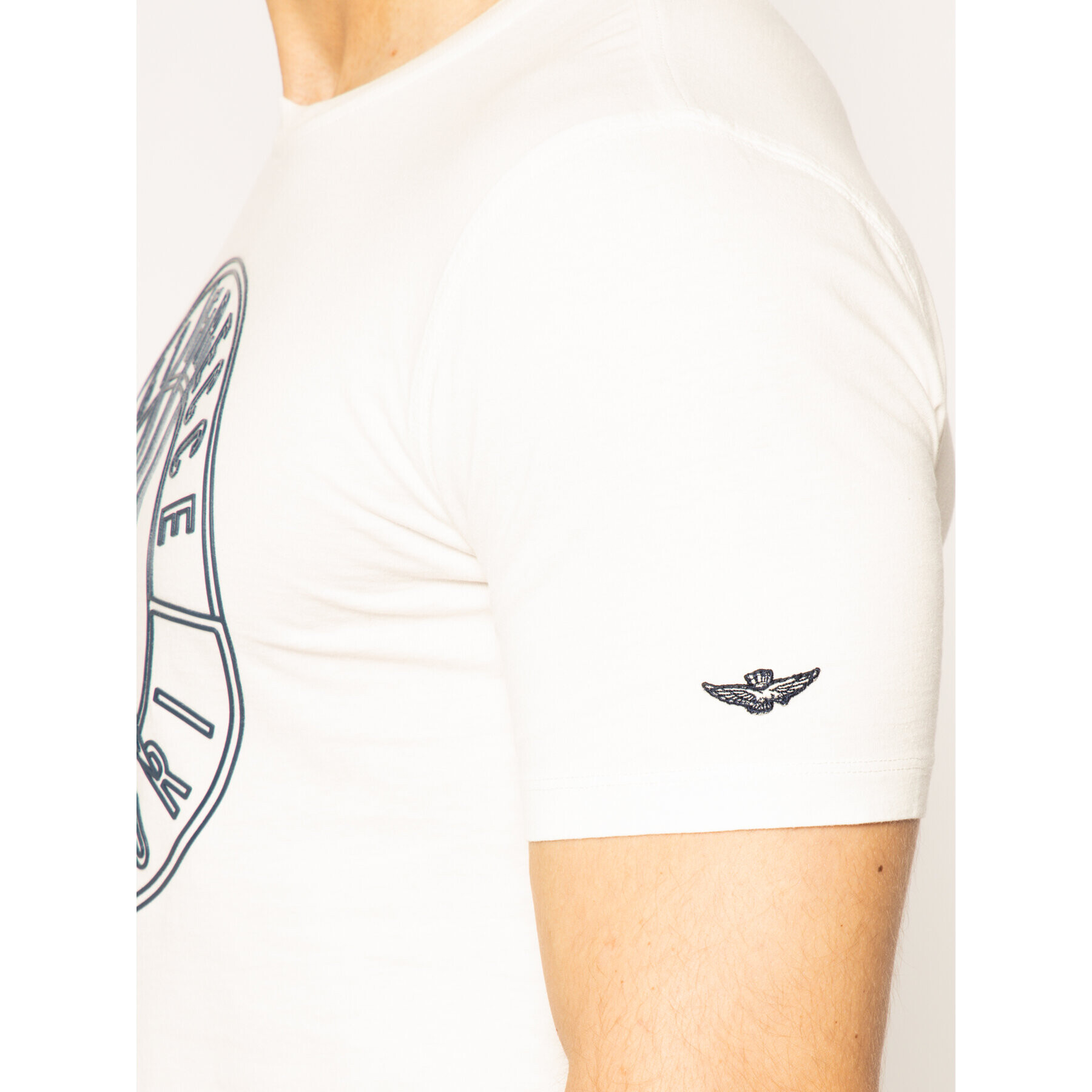 Aeronautica Militare Тишърт 201TS1697J468 Бял Regular Fit - Pepit.bg