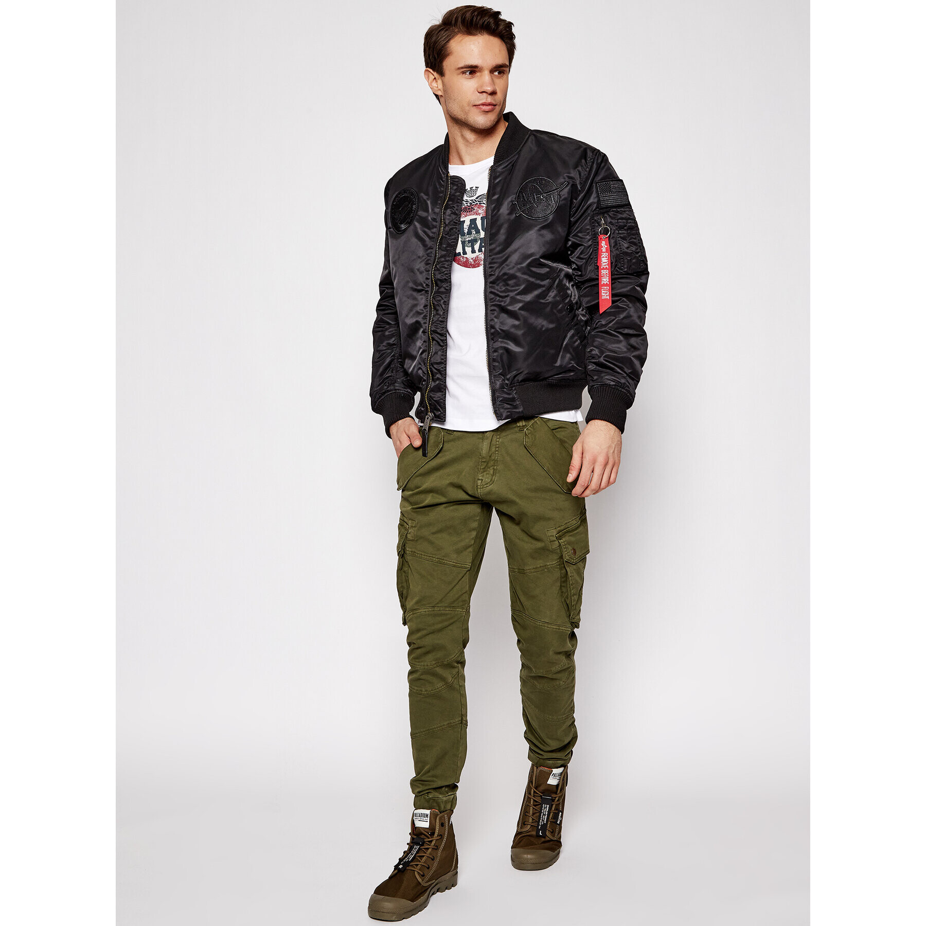 Aeronautica Militare Тишърт 211TS1843J511 Бял Regular Fit - Pepit.bg