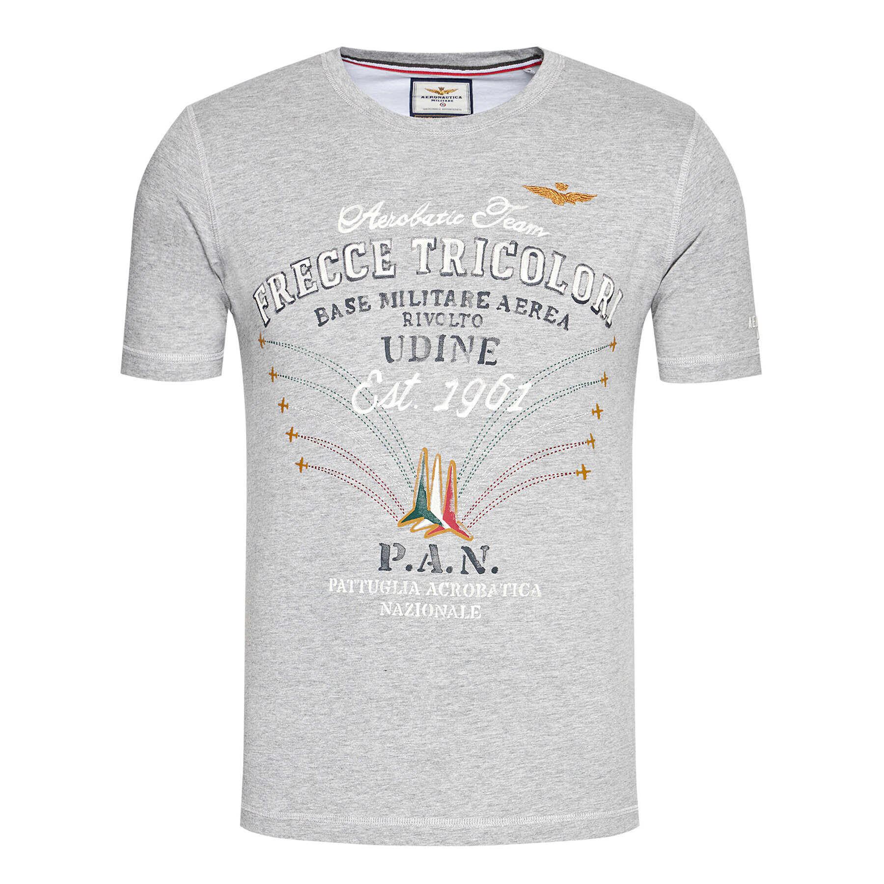 Aeronautica Militare Тишърт 211TS1844J509 Сив Regular Fit - Pepit.bg