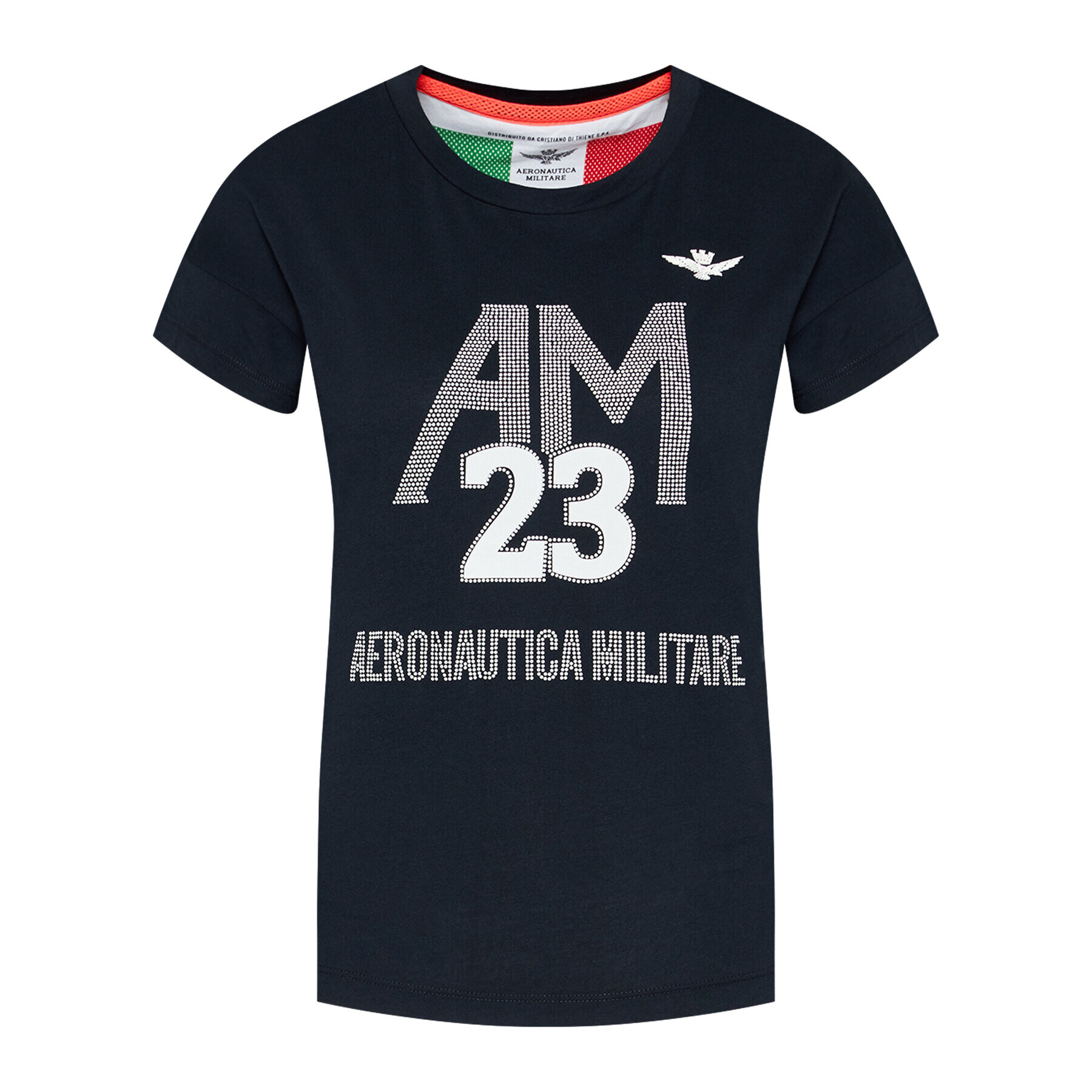 Aeronautica Militare Тишърт 211TS1871DJ510 Тъмносин Regular Fit - Pepit.bg