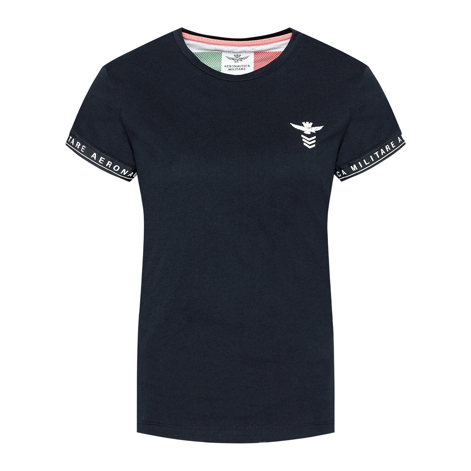 Aeronautica Militare Тишърт 211TS1873DJ510 Тъмносин Regular Fit - Pepit.bg