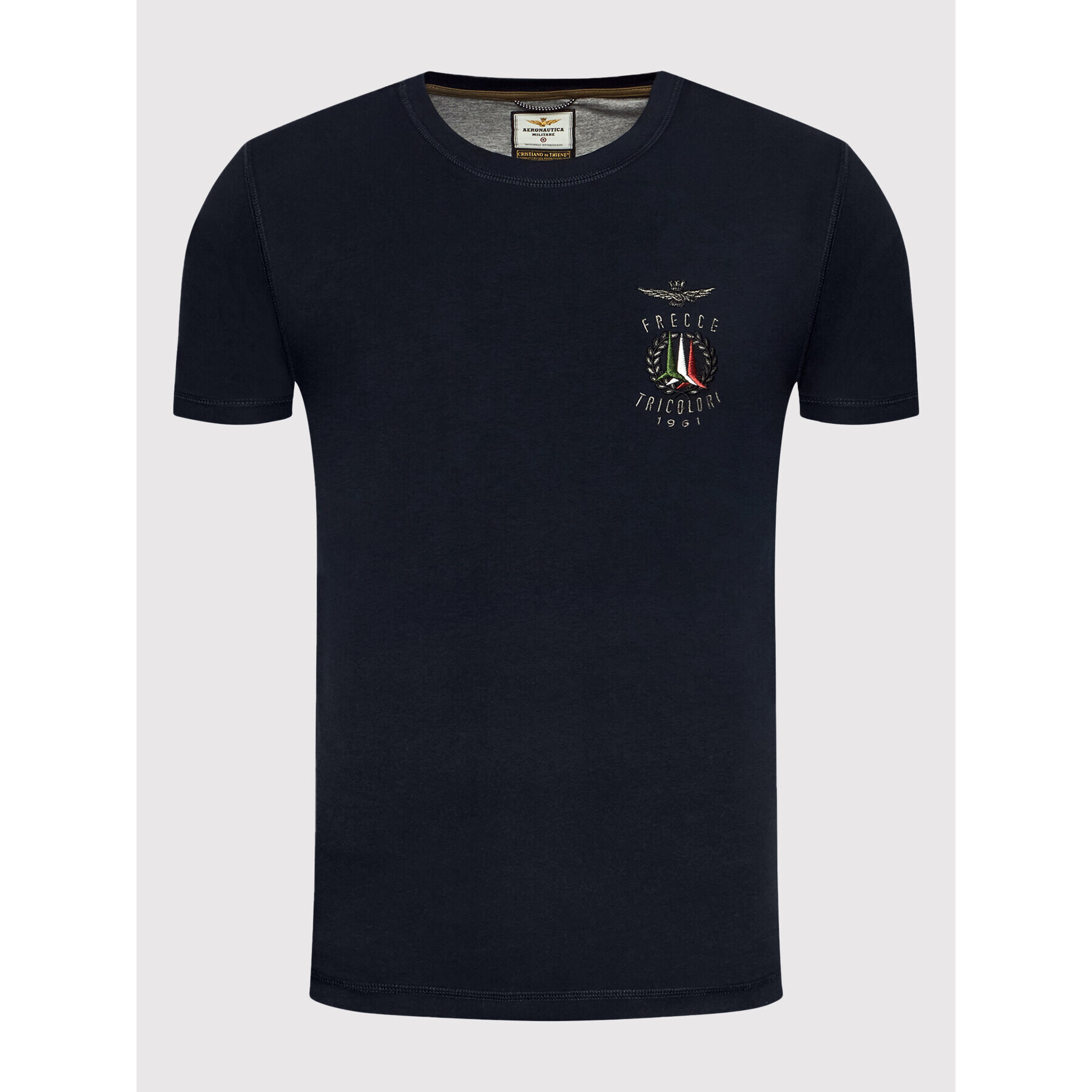 Aeronautica Militare Тишърт 212TS1893J507 Тъмносин Regular Fit - Pepit.bg