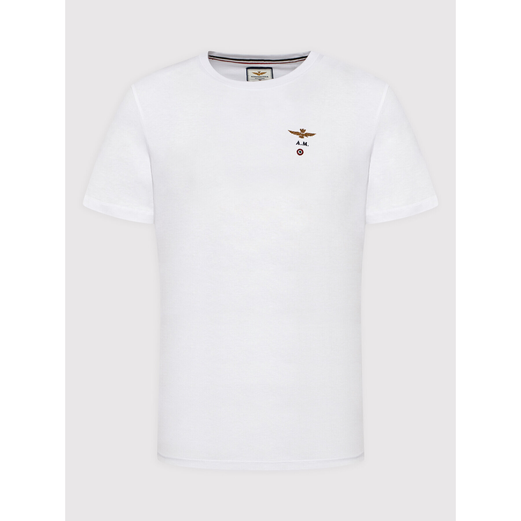 Aeronautica Militare Тишърт 221TS1580J372 Бял Regular Fit - Pepit.bg