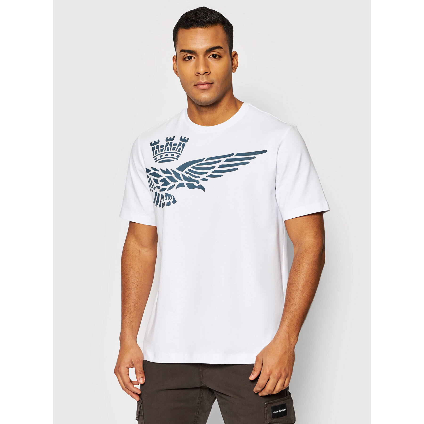 Aeronautica Militare Тишърт 221TS1933J469 Бял Regular Fit - Pepit.bg