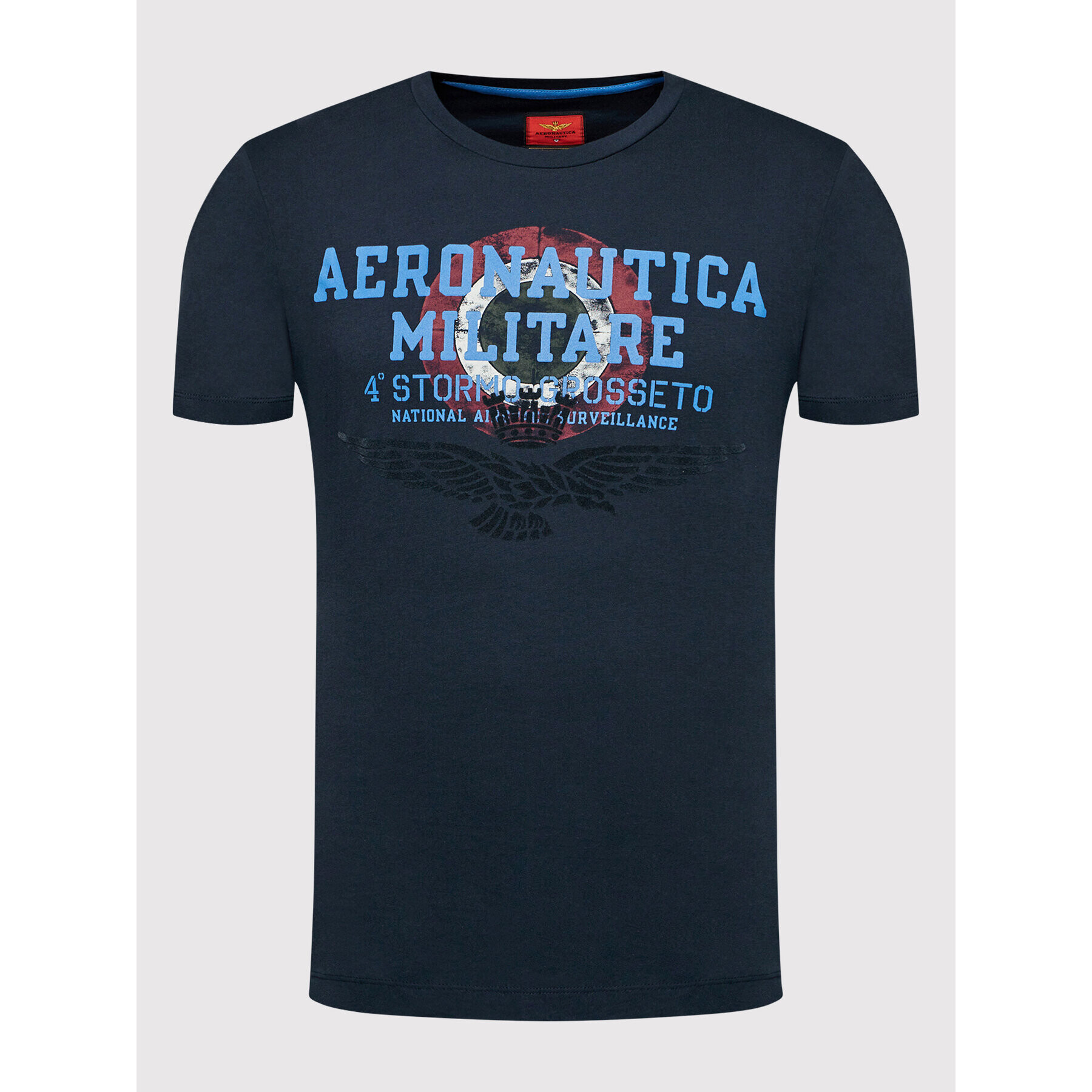 Aeronautica Militare Тишърт 221TS1940J492 Тъмносин Regular Fit - Pepit.bg