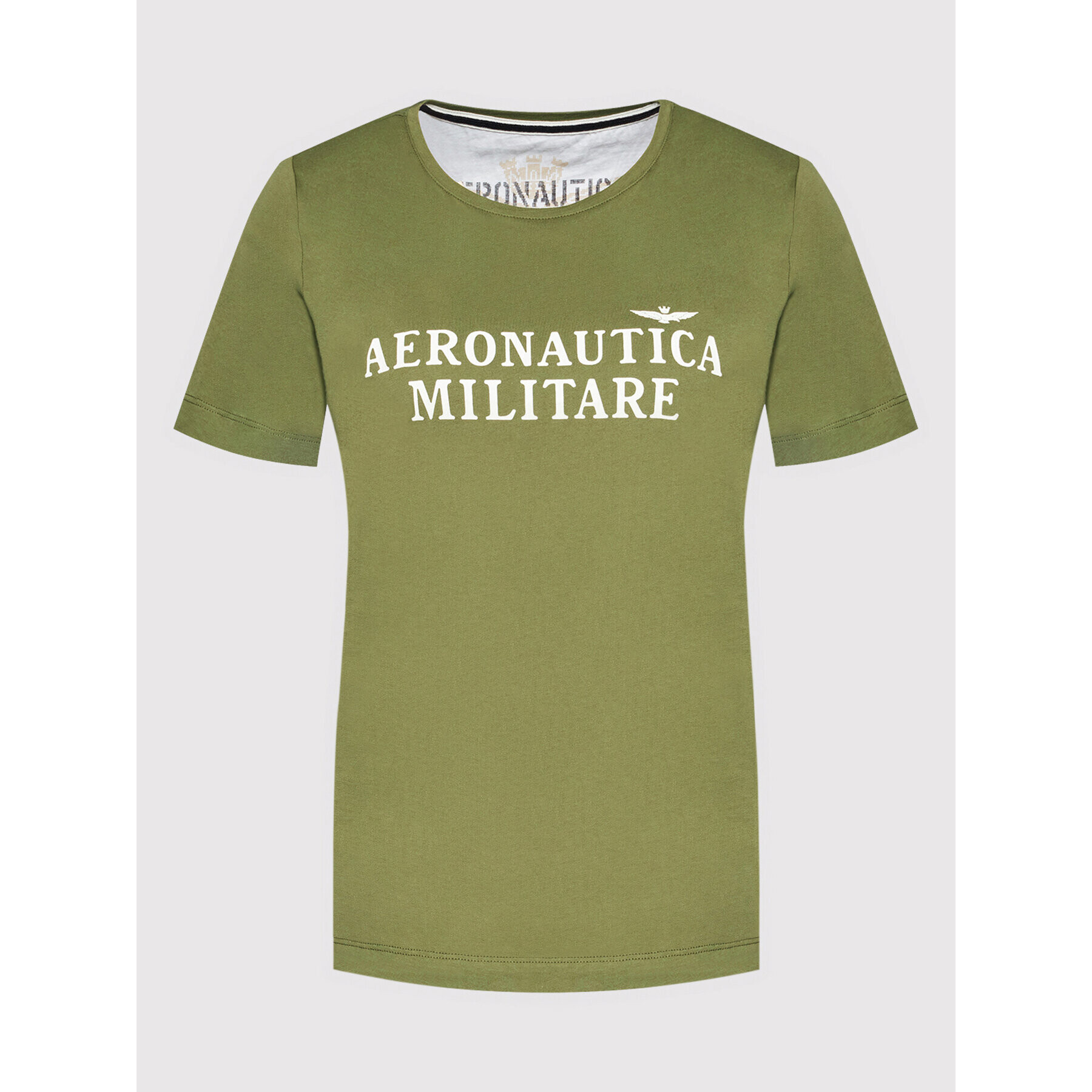 Aeronautica Militare Тишърт 221TS1983DJ510 Зелен Regular Fit - Pepit.bg