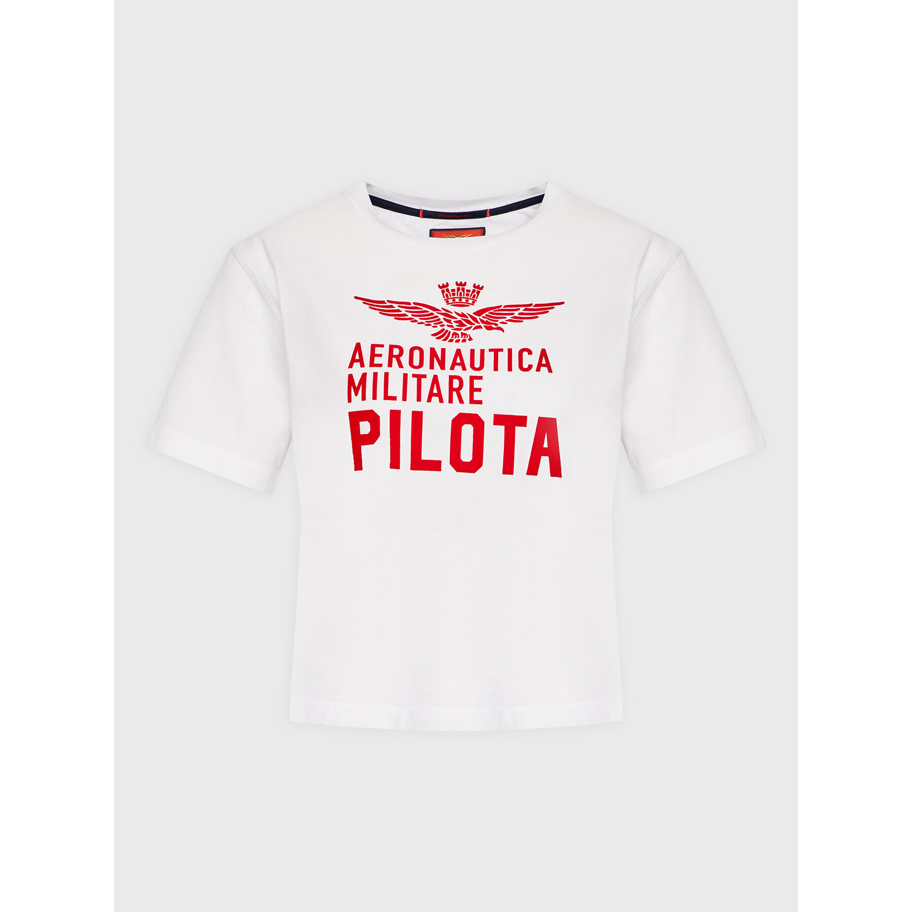 Aeronautica Militare Тишърт 222TS1990DJ550 Бял Regular Fit - Pepit.bg