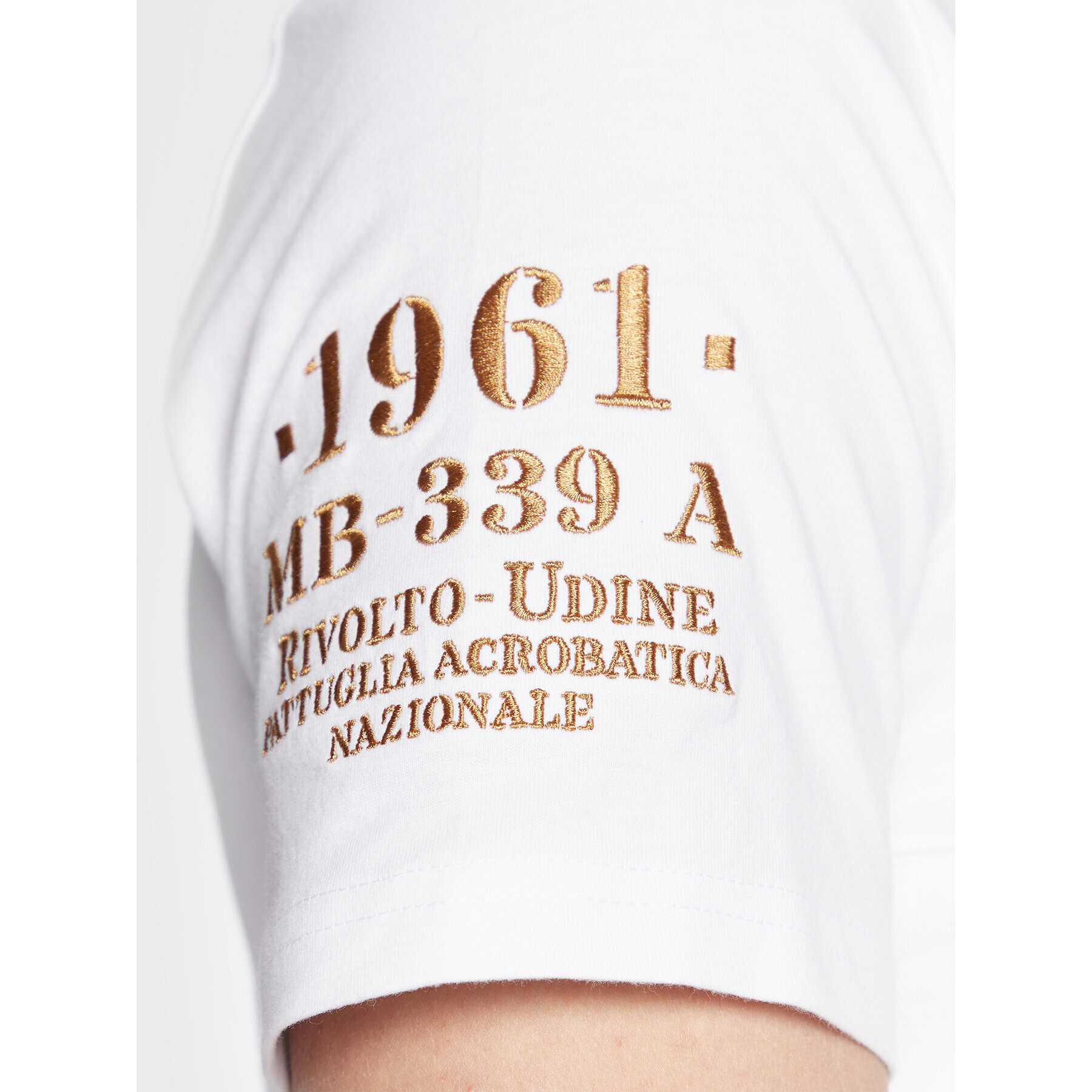 Aeronautica Militare Тишърт 222TS2066J558 Бял Regular Fit - Pepit.bg