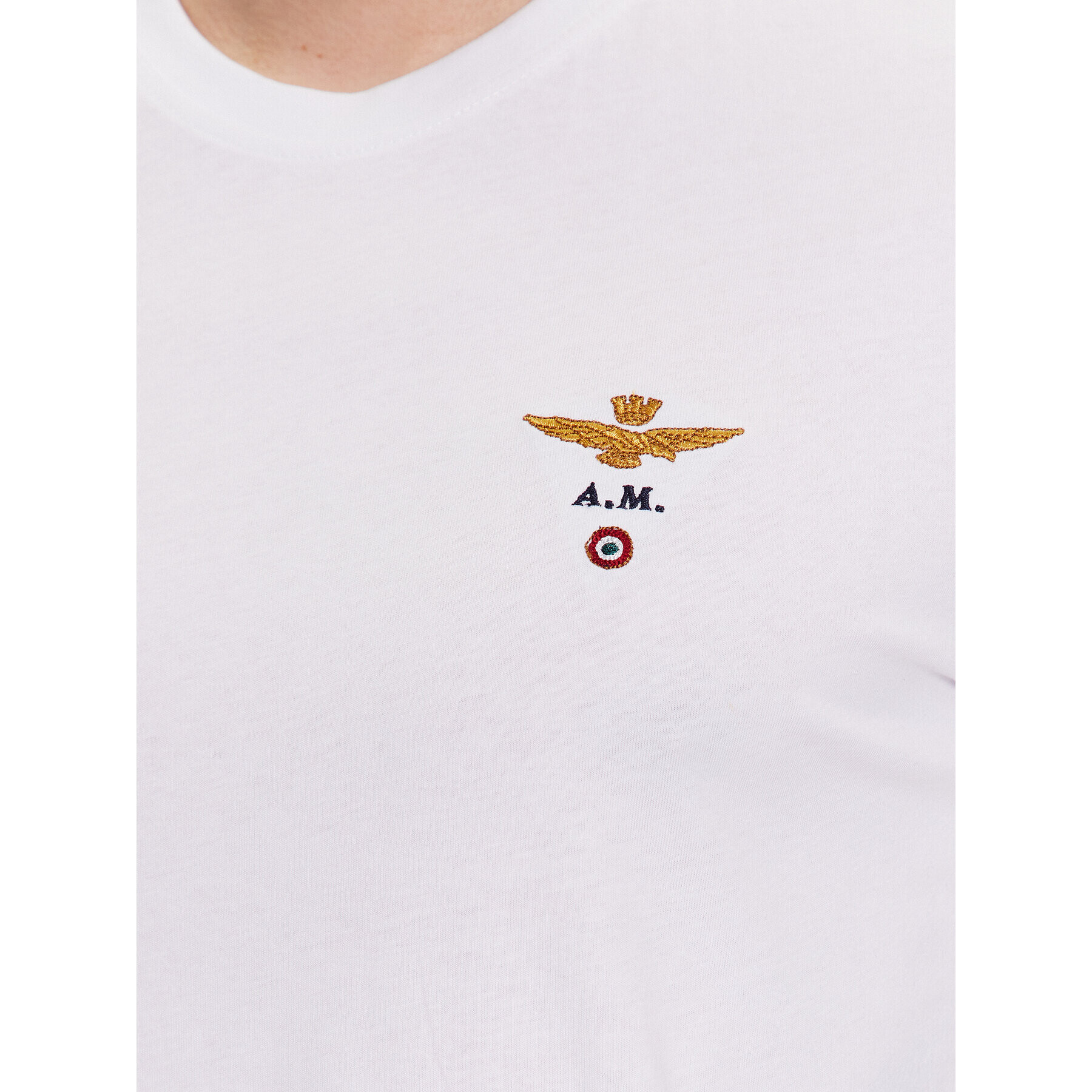 Aeronautica Militare Тишърт 231TS1580J372 Бял Regular Fit - Pepit.bg