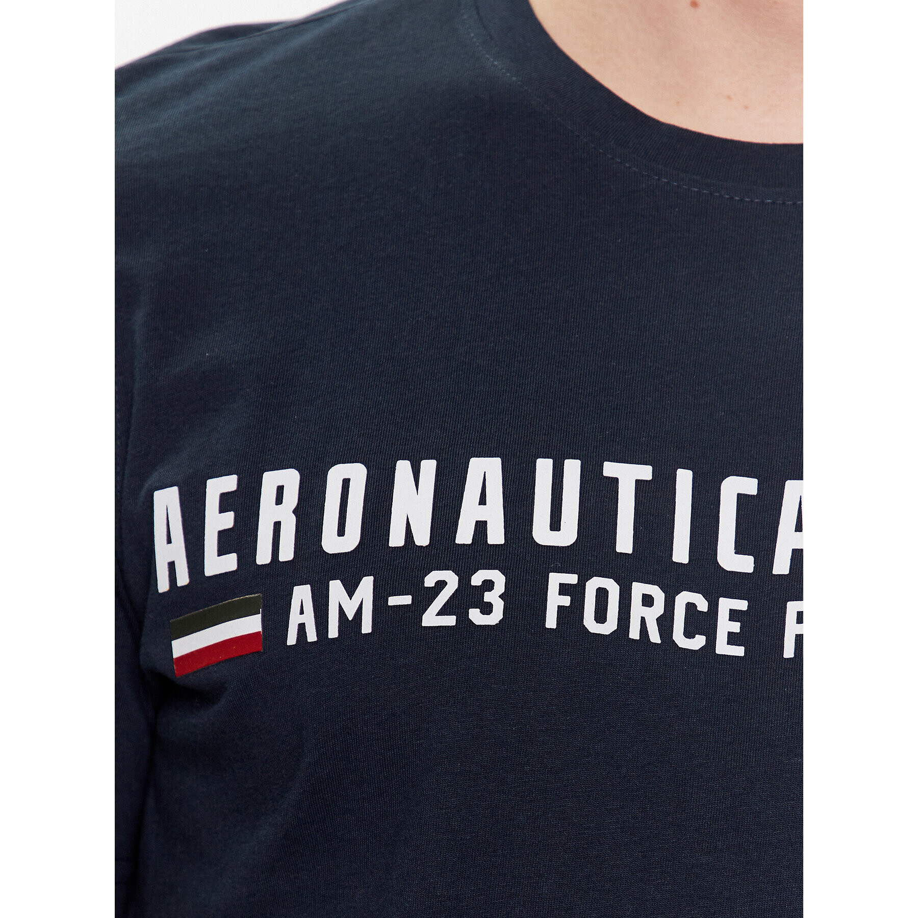 Aeronautica Militare Тишърт 231TS1942J538 Тъмносин Regular Fit - Pepit.bg