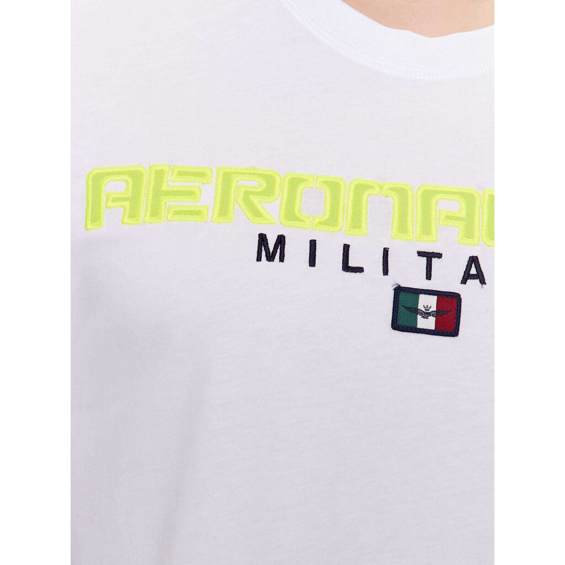 Aeronautica Militare Тишърт 231TS2064J602 Бял Regular Fit - Pepit.bg