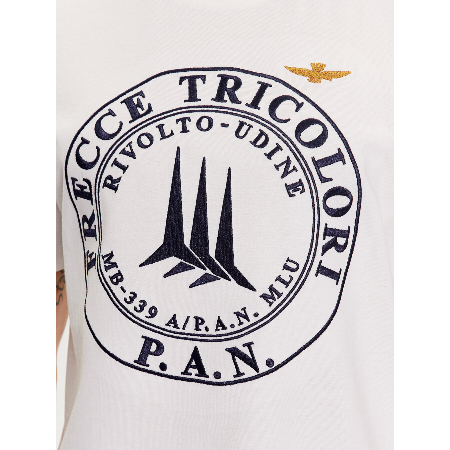 Aeronautica Militare Тишърт 231TS2075J558 Бял Regular Fit - Pepit.bg
