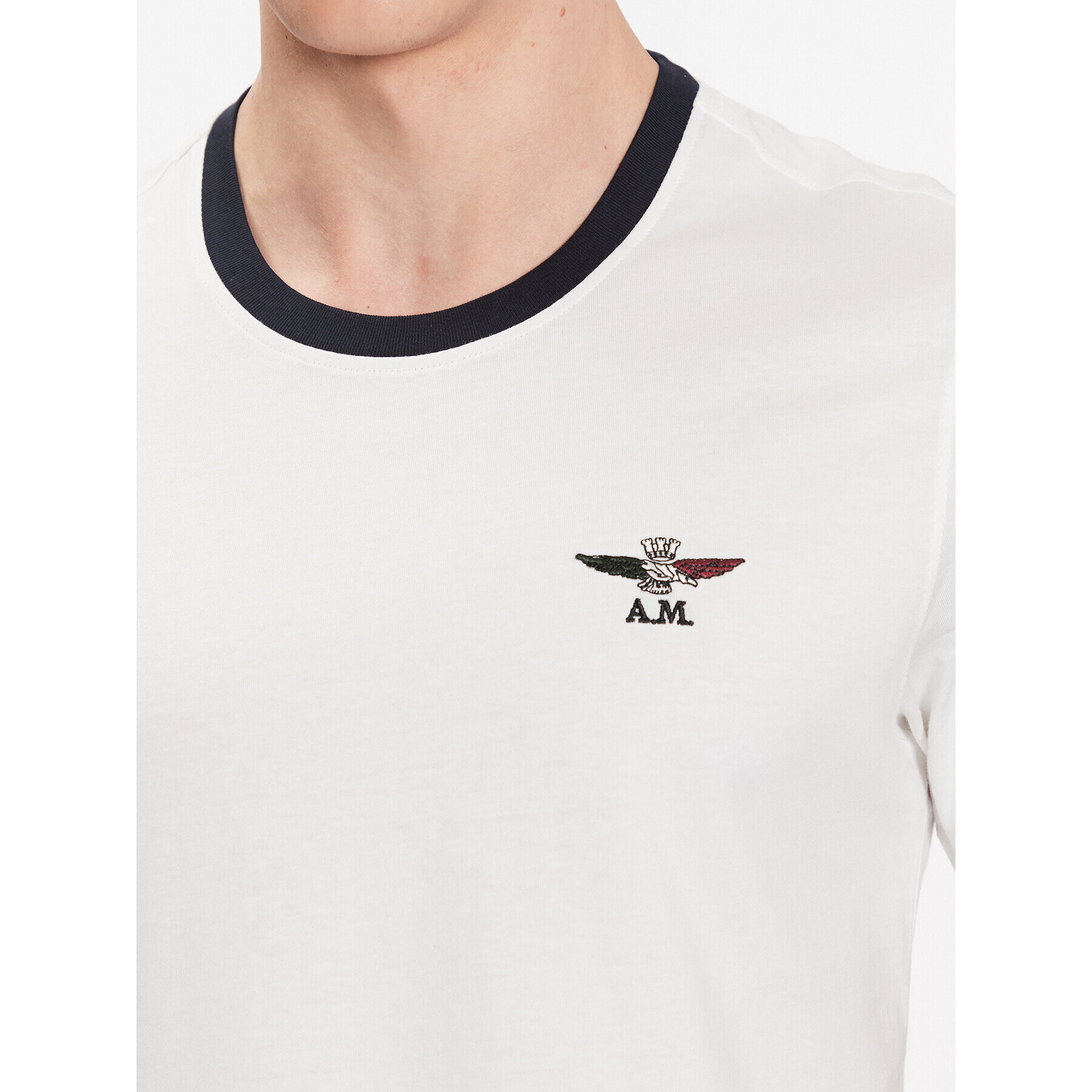 Aeronautica Militare Тишърт 231TS2076J599 Бял Regular Fit - Pepit.bg