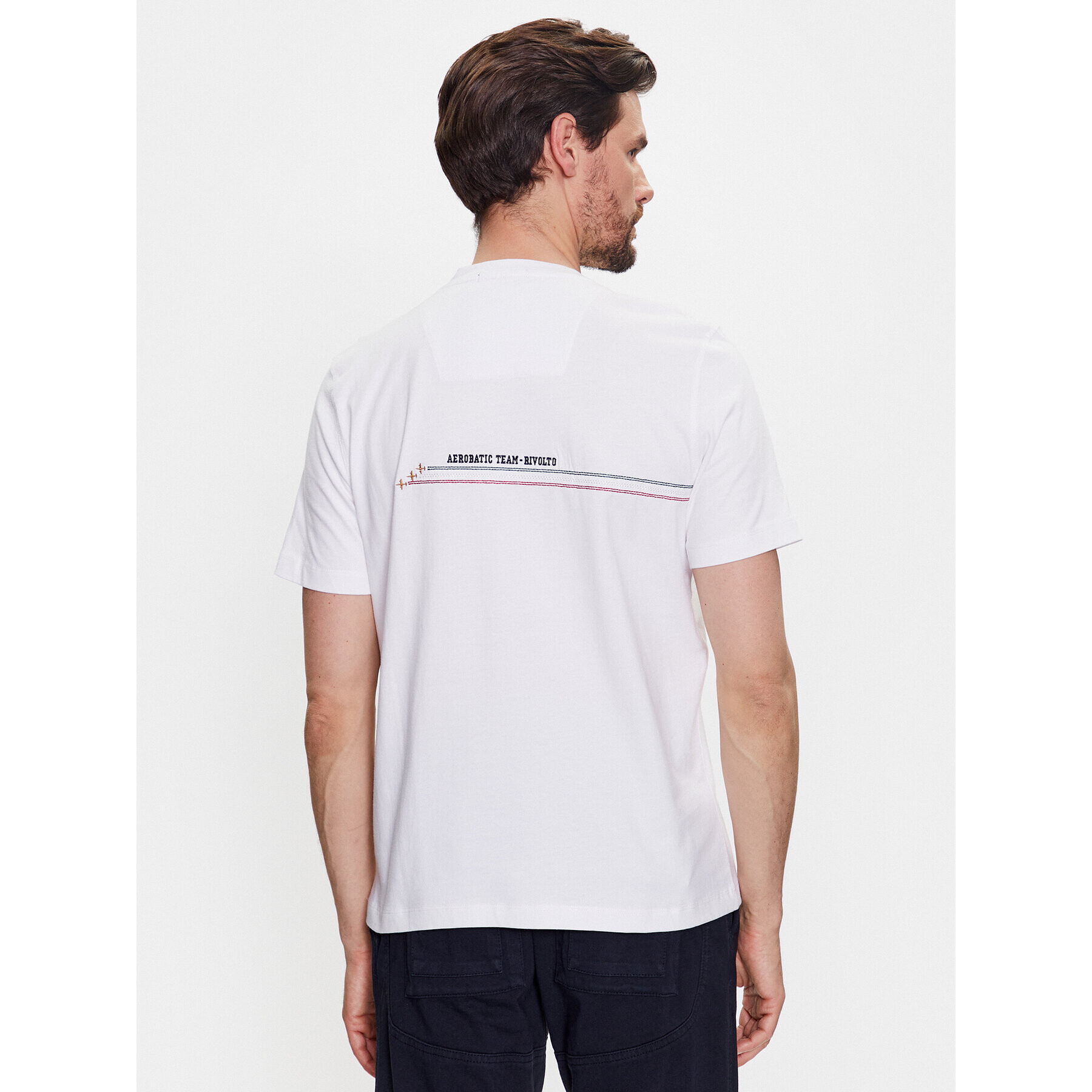 Aeronautica Militare Тишърт 231TS2078J592 Бял Regular Fit - Pepit.bg