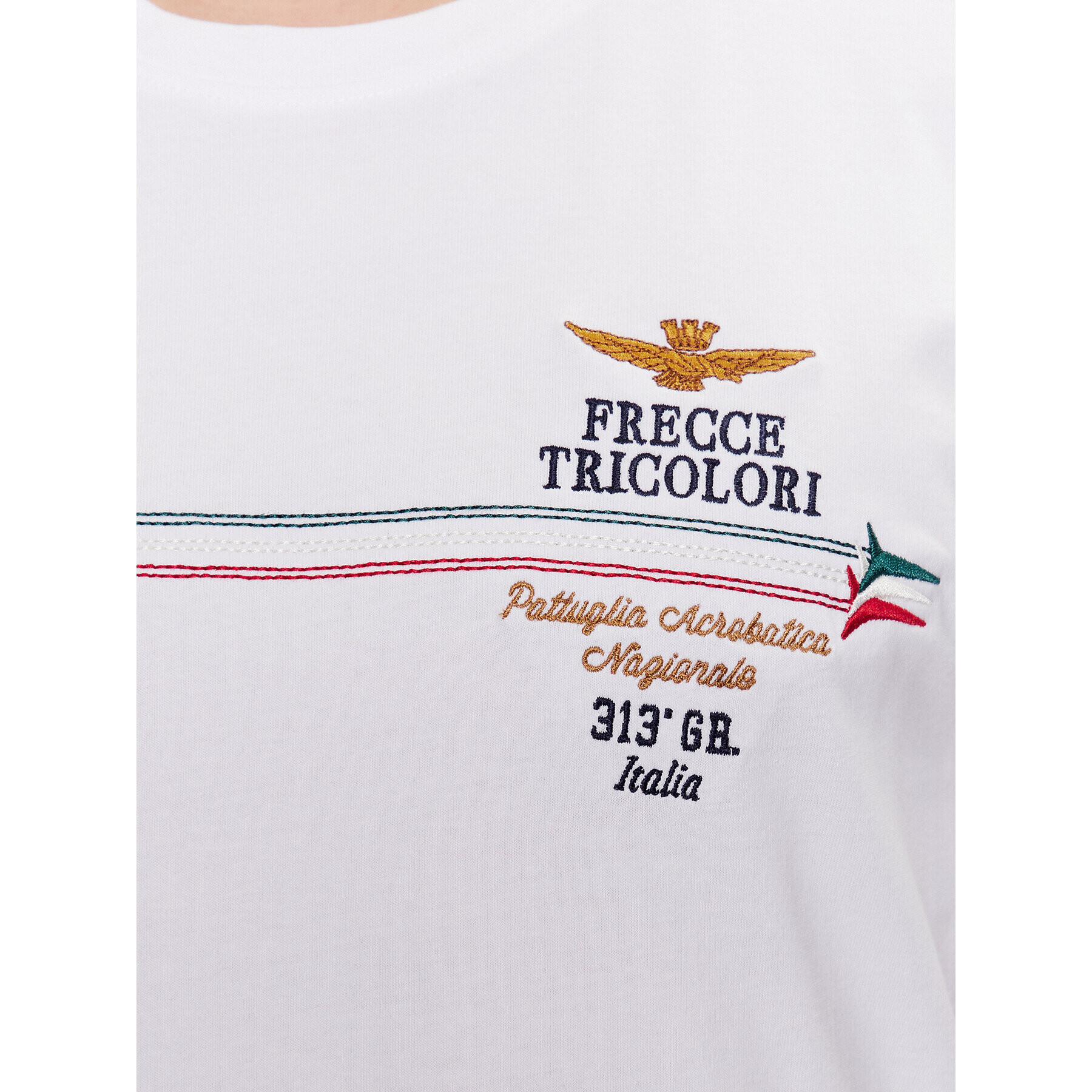 Aeronautica Militare Тишърт 231TS2078J592 Бял Regular Fit - Pepit.bg