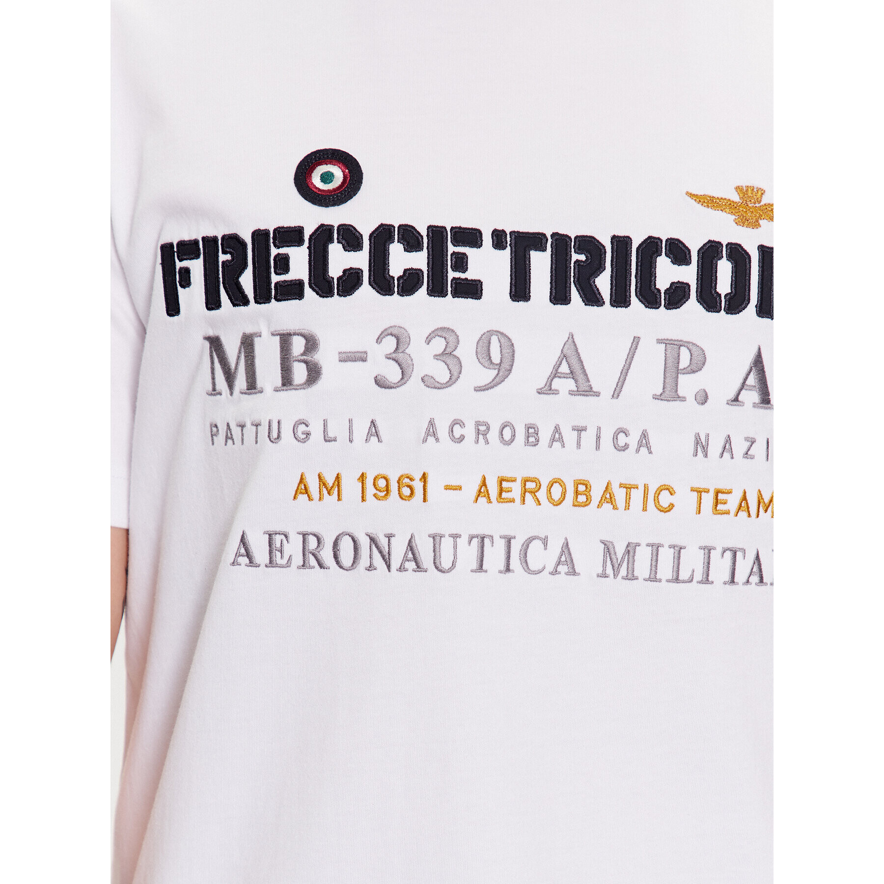 Aeronautica Militare Тишърт 231TS2086J592 Бял Regular Fit - Pepit.bg