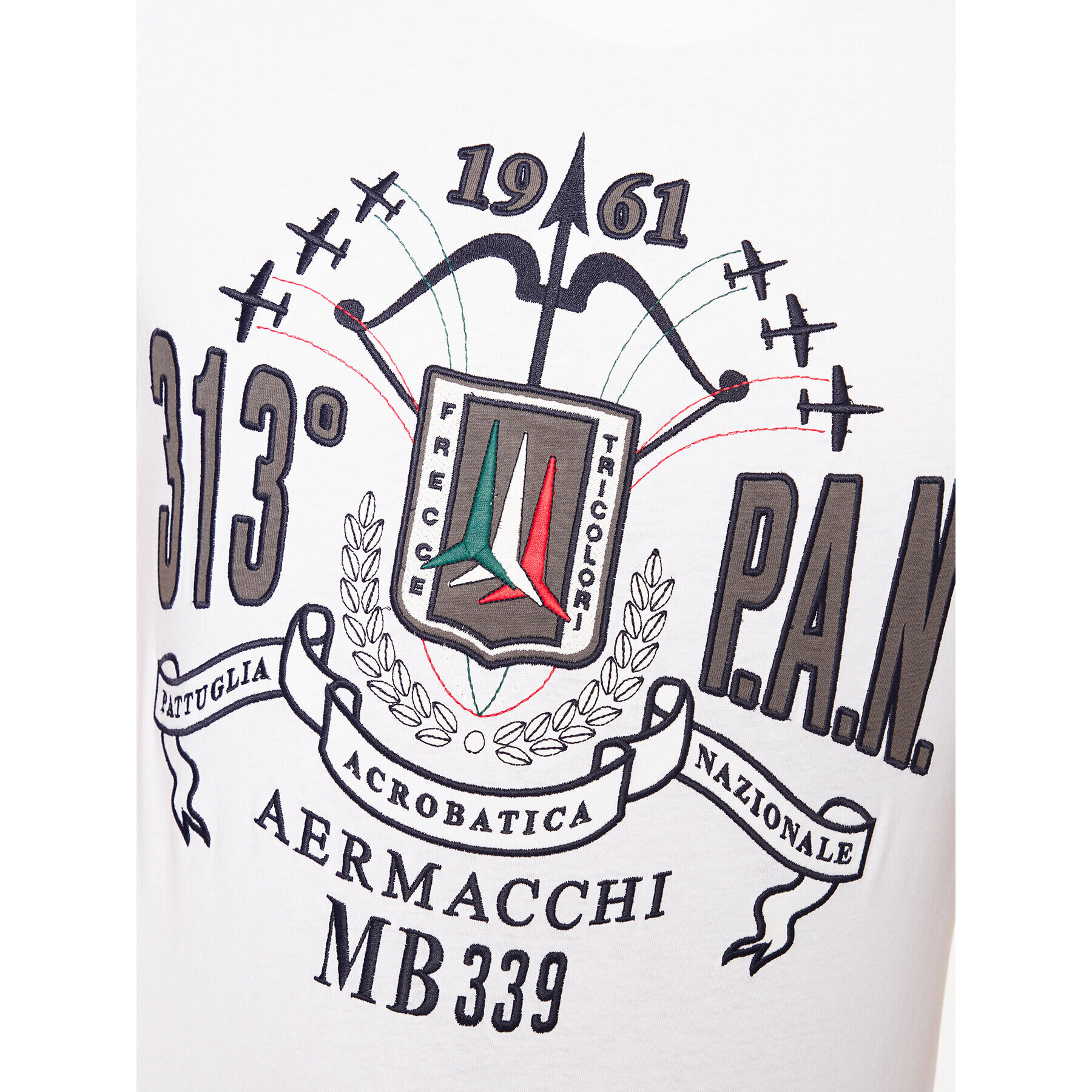 Aeronautica Militare Тишърт 231TS2087J597 Бял Regular Fit - Pepit.bg