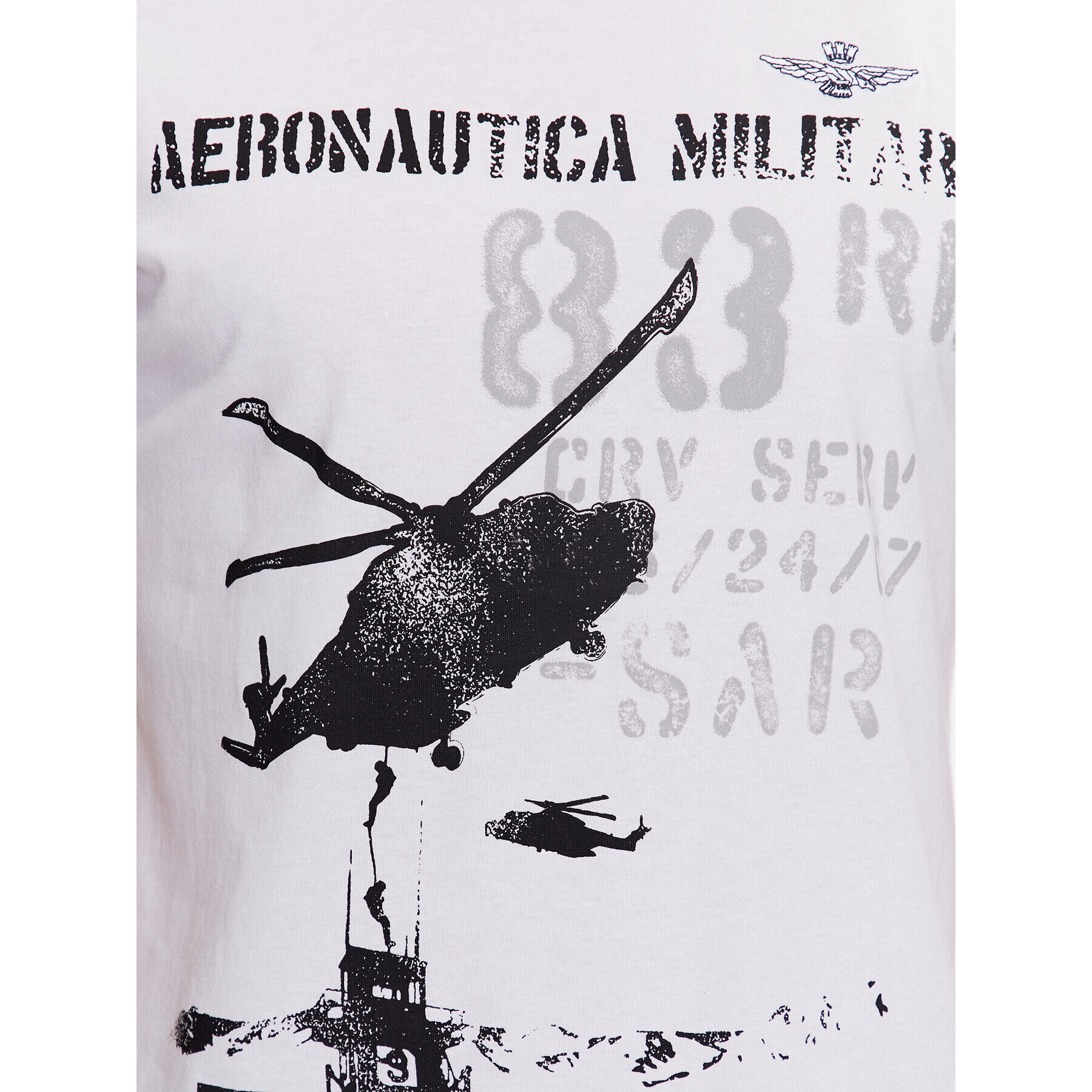 Aeronautica Militare Тишърт 231TS2091J538 Бял Regular Fit - Pepit.bg