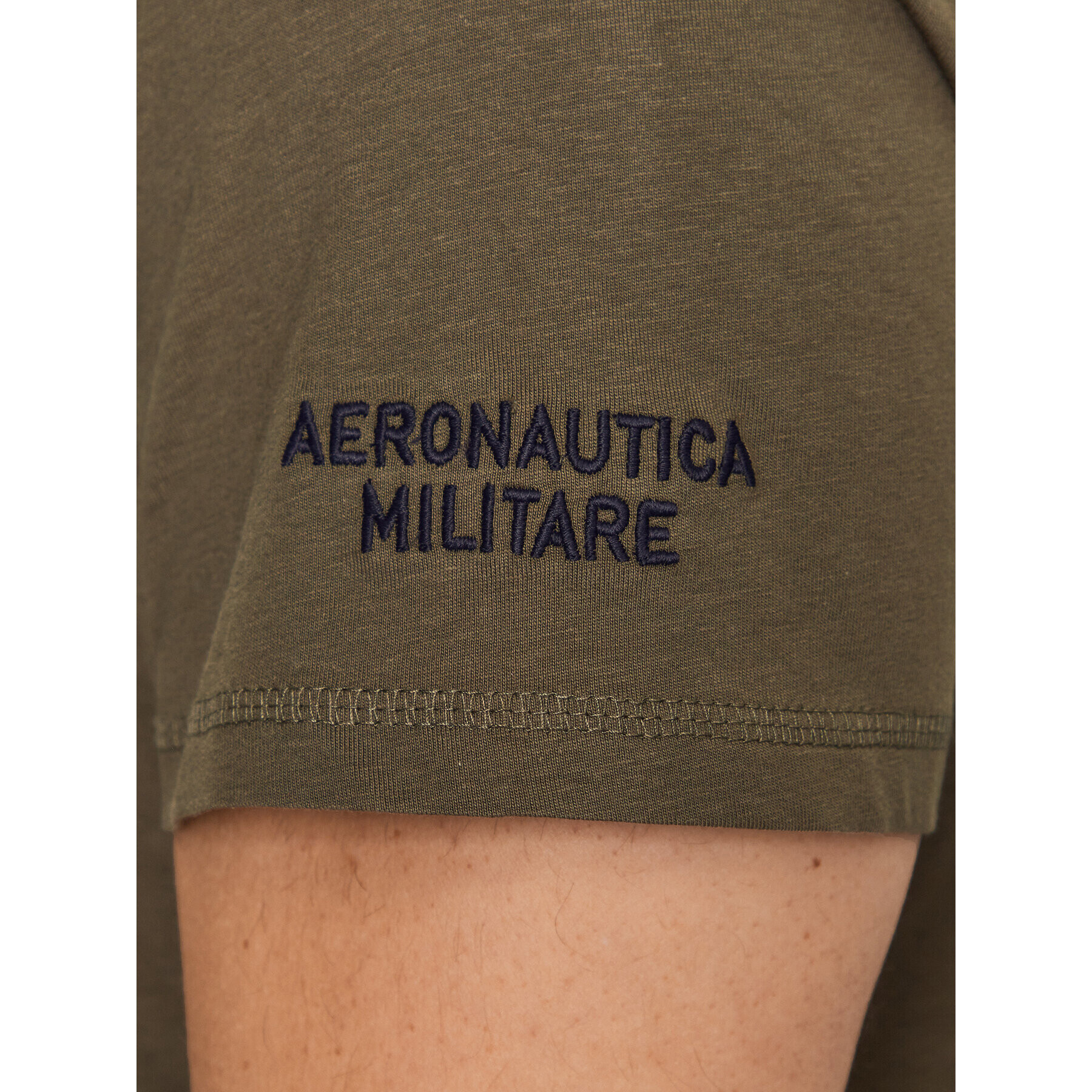 Aeronautica Militare Тишърт 231TS2092J538 Зелен Regular Fit - Pepit.bg