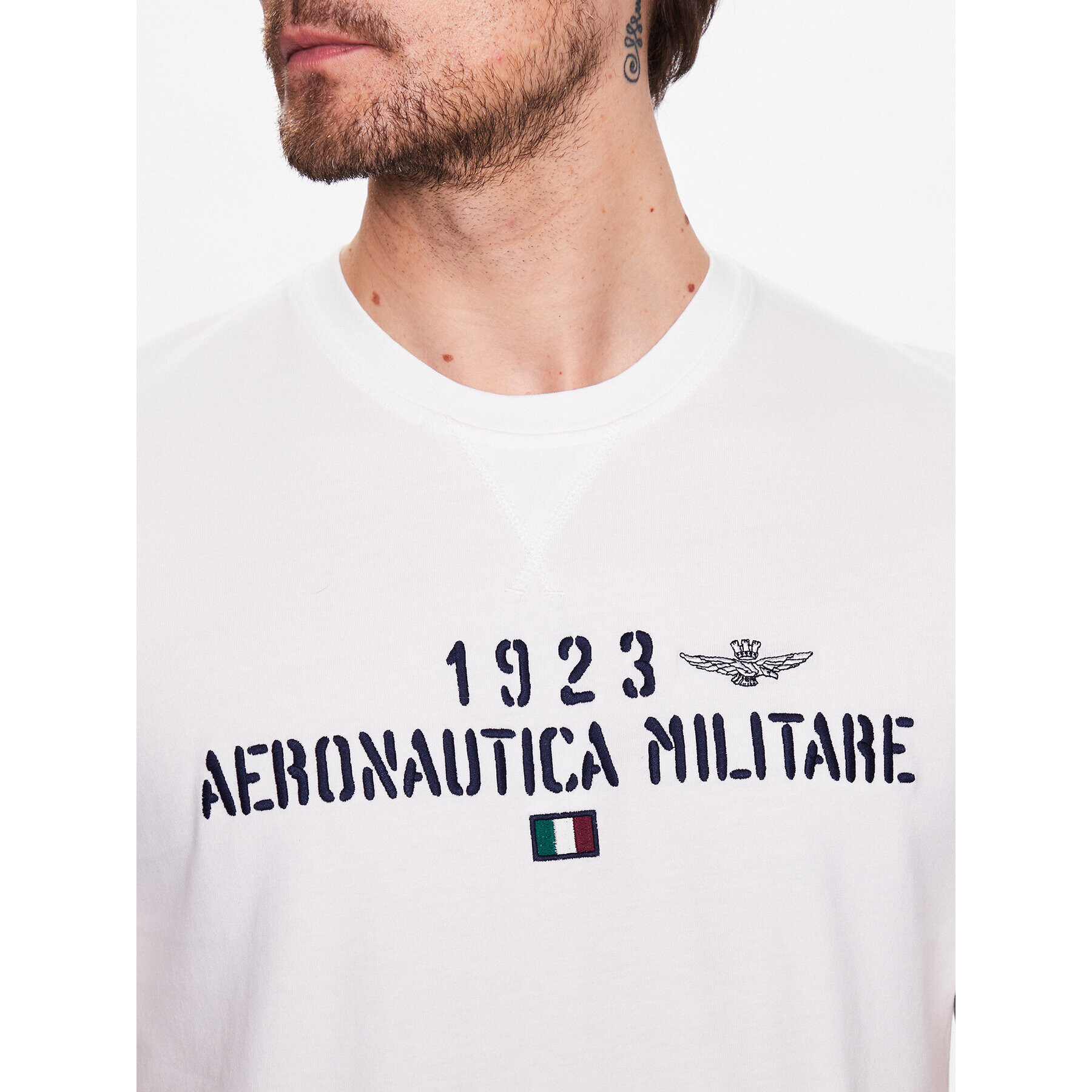 Aeronautica Militare Тишърт 231TS2099J584 Бял Regular Fit - Pepit.bg