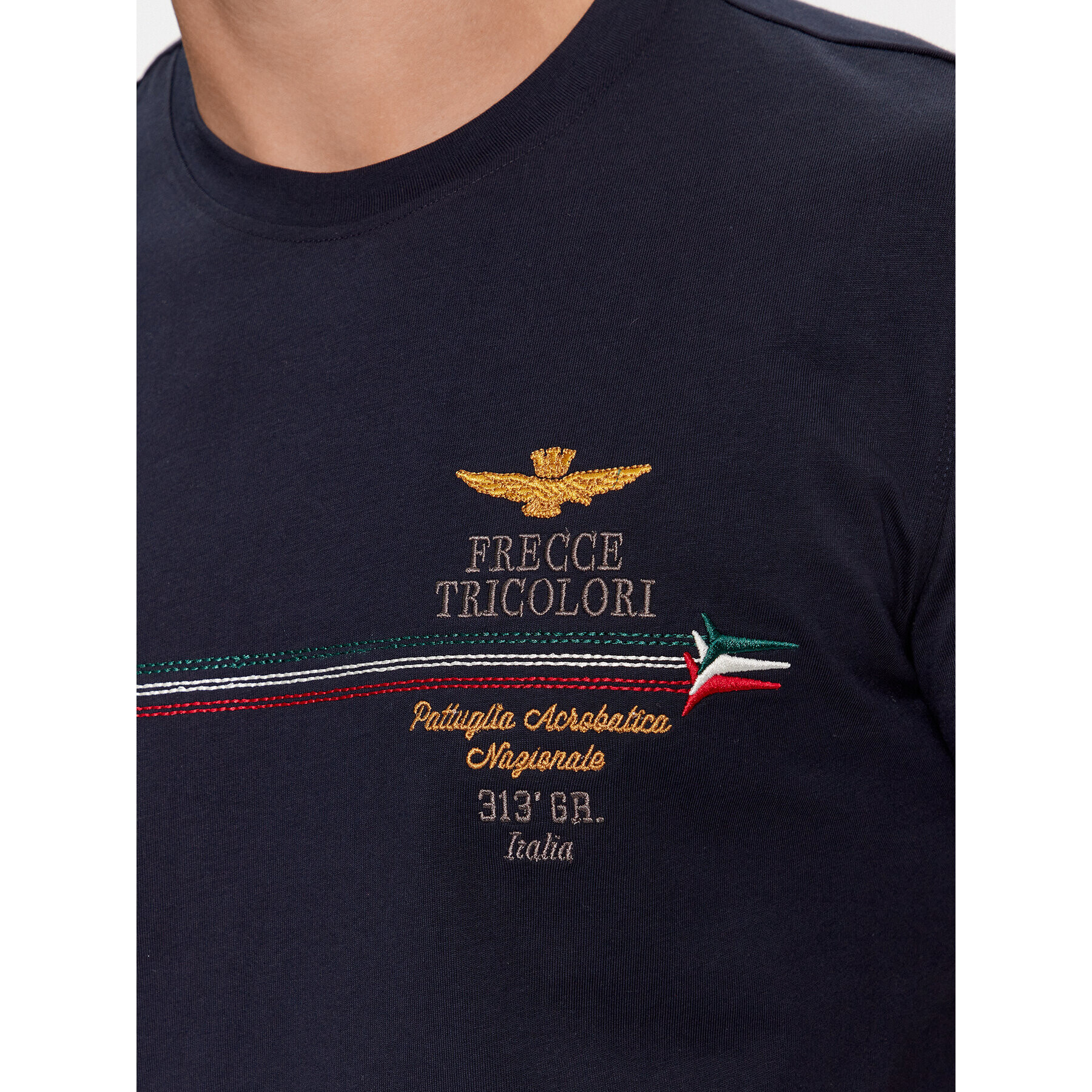 Aeronautica Militare Тишърт 232TS2078J592 Тъмносин Regular Fit - Pepit.bg